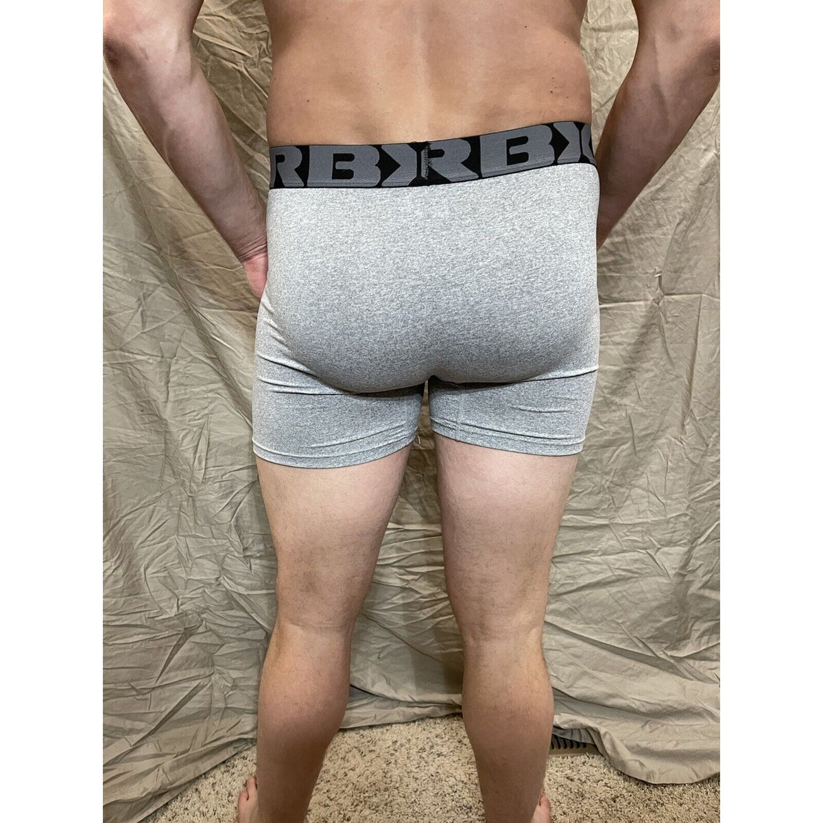 Men's RBX  active gray compression shorts new and never worn Large