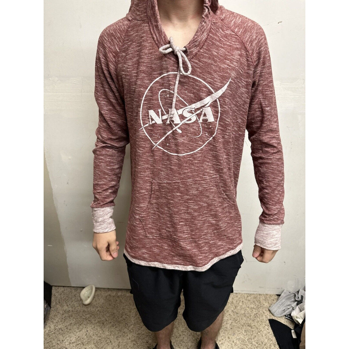 Men’s Red NASA XL Pullover Hoodie Techstyles