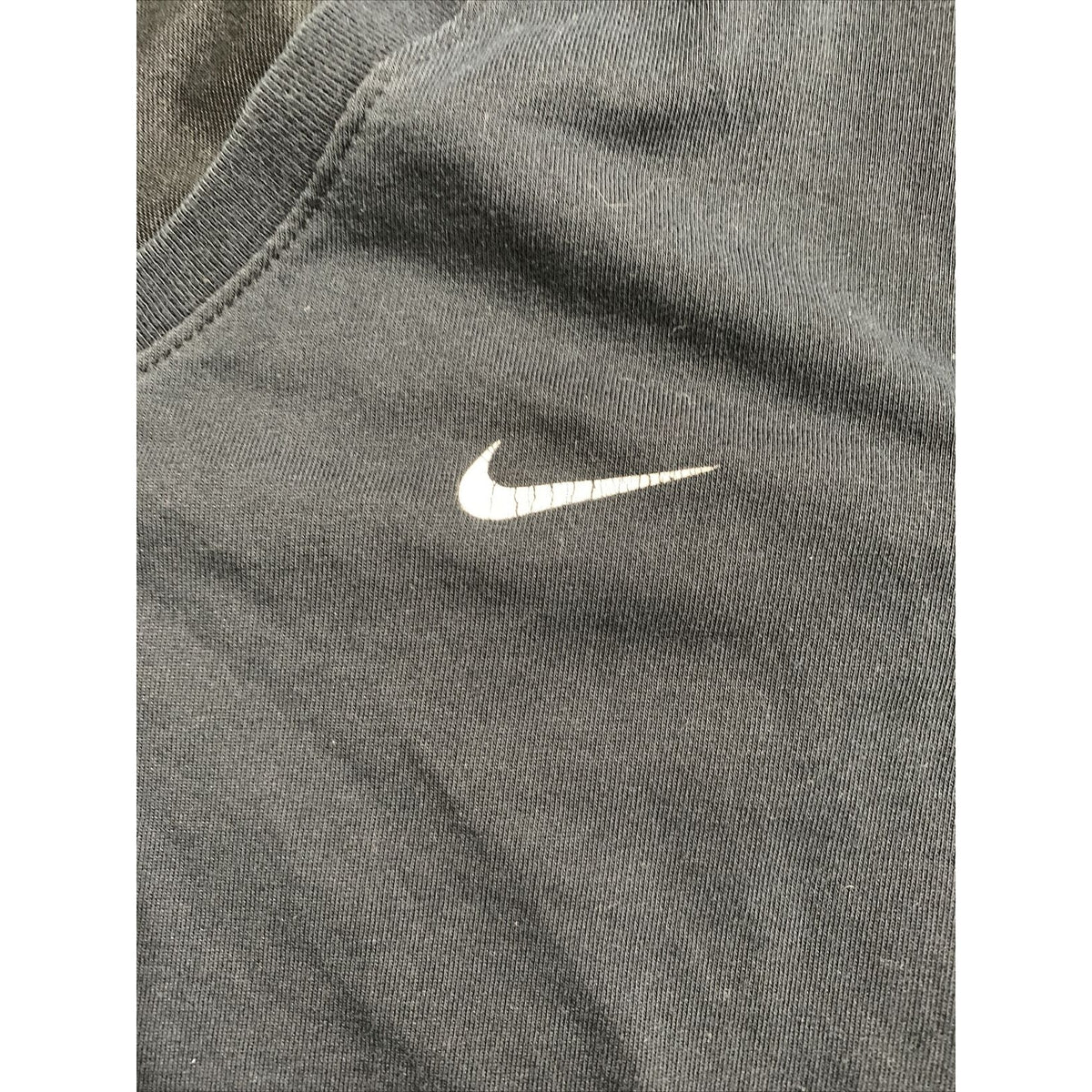 Nike Mens M (36) Black Slim Fit V-Neck T-Shirt Dri-Fit Short Sleeve