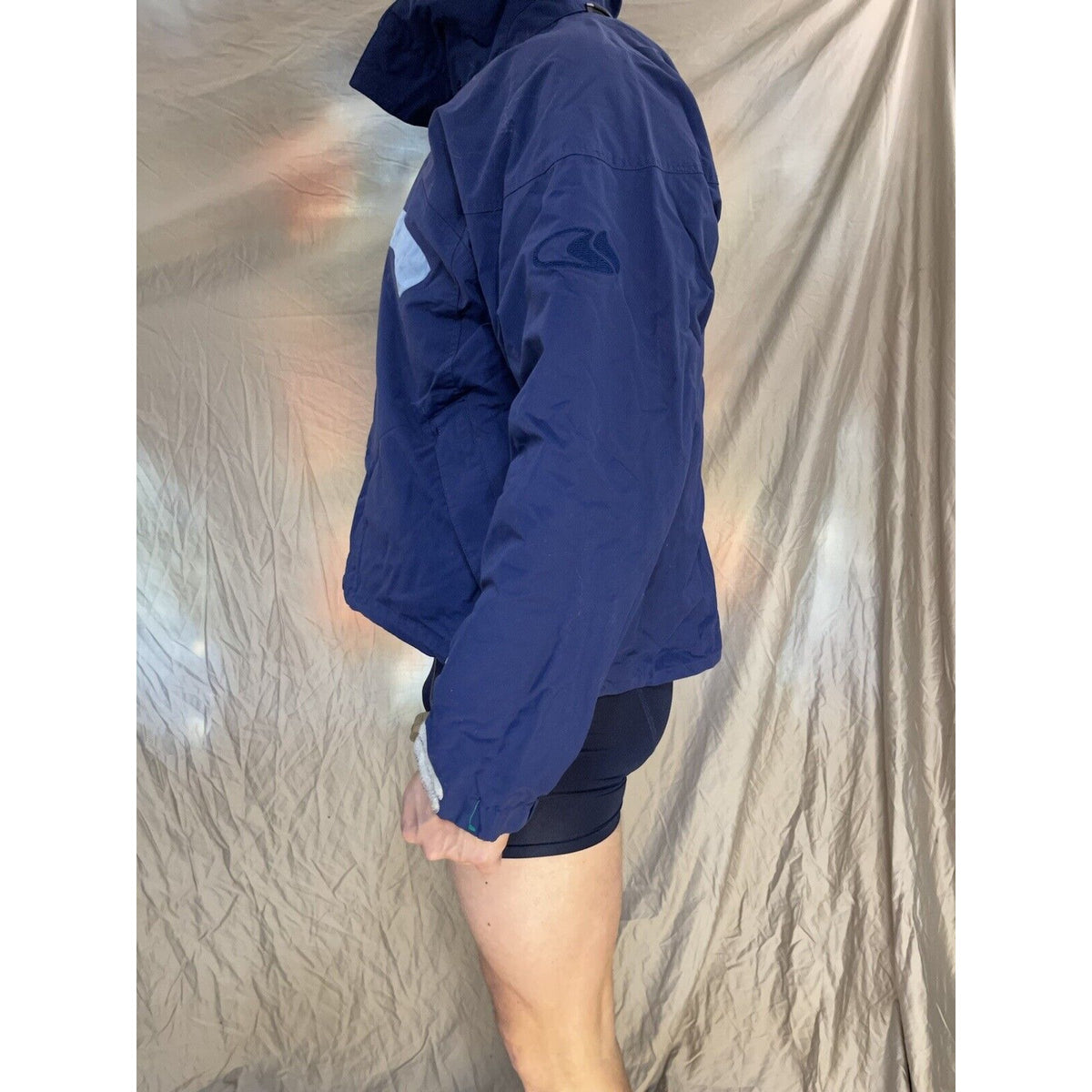 men's bonfire snowboardinf blue snow jacket silver series vaporlite XL