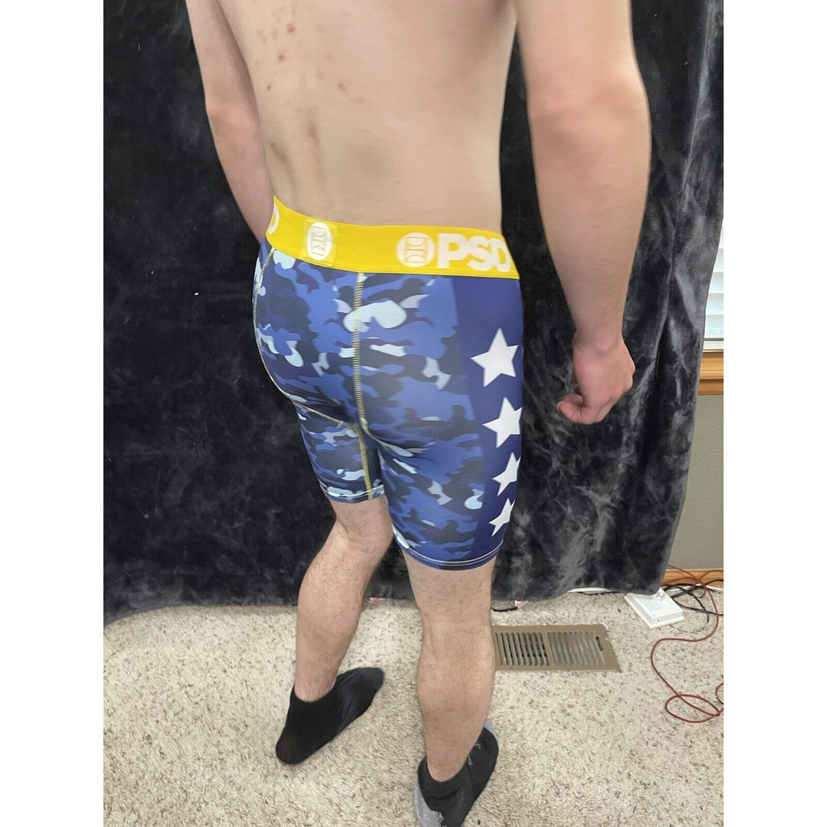 PSD Men’s Medium Merican Warface Boxer Briefs Blue Camo New