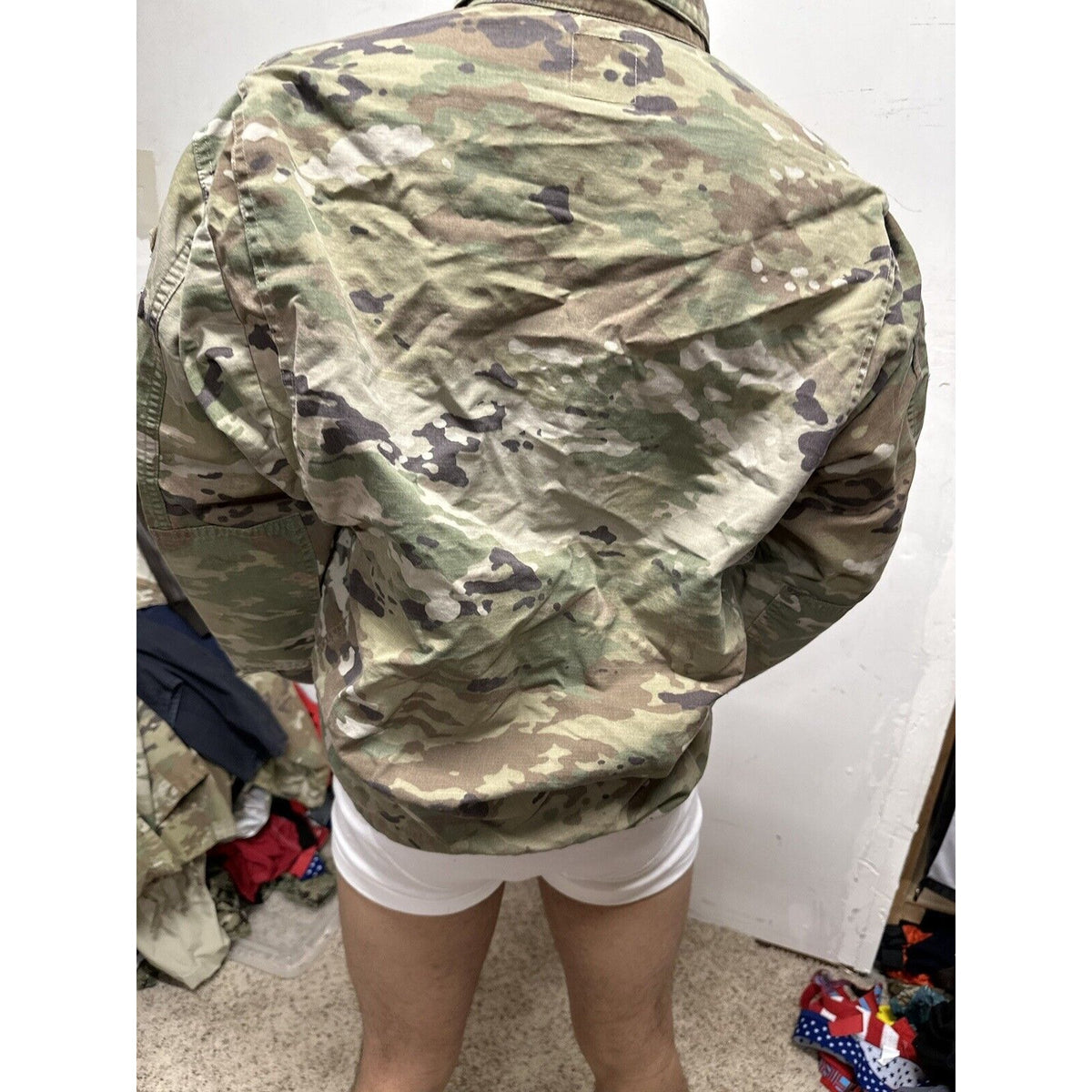 Men’s Ocp Army Combat Uniform Large Long Top Blouse Space Force