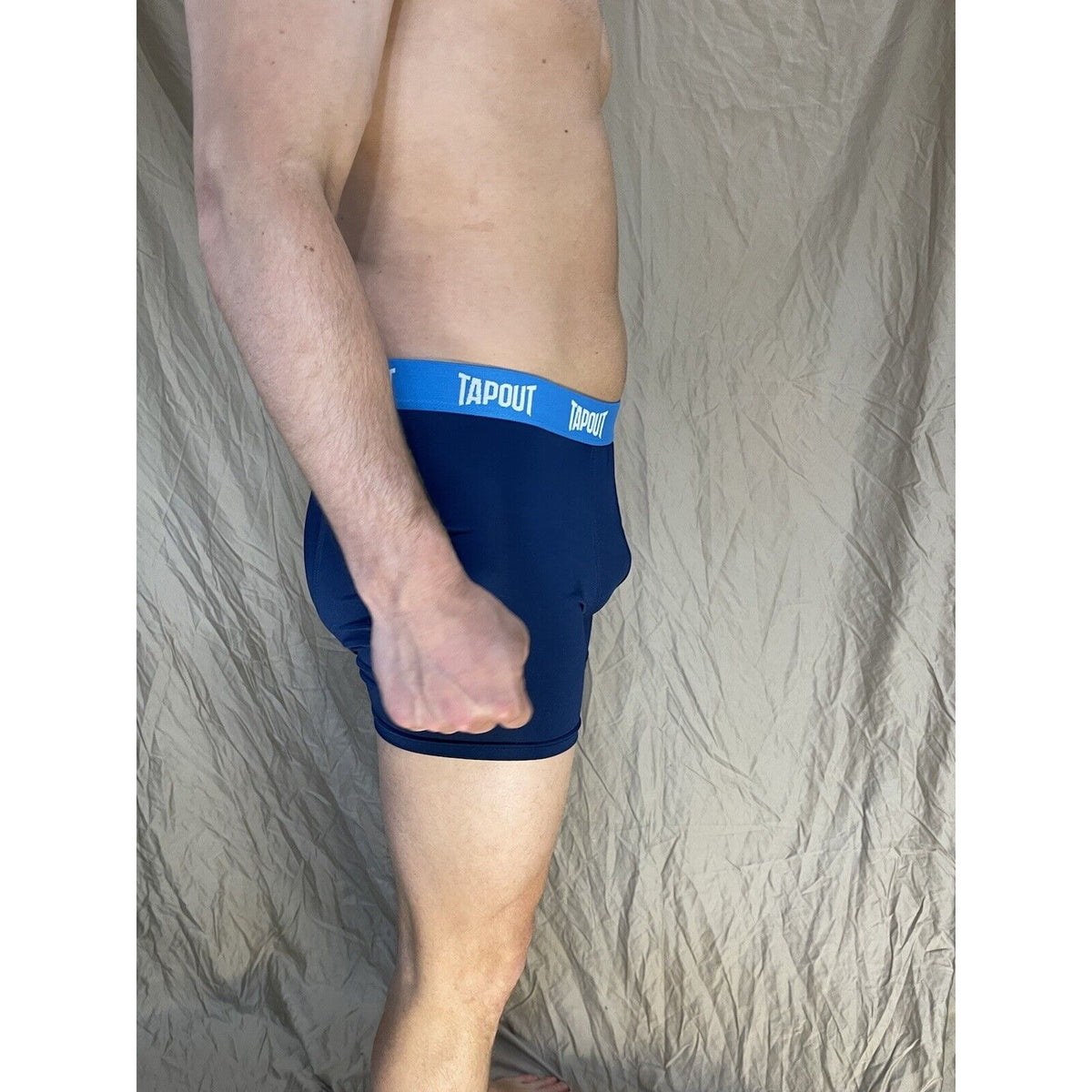 men's tapout dark blue compression shorts with spandex Small