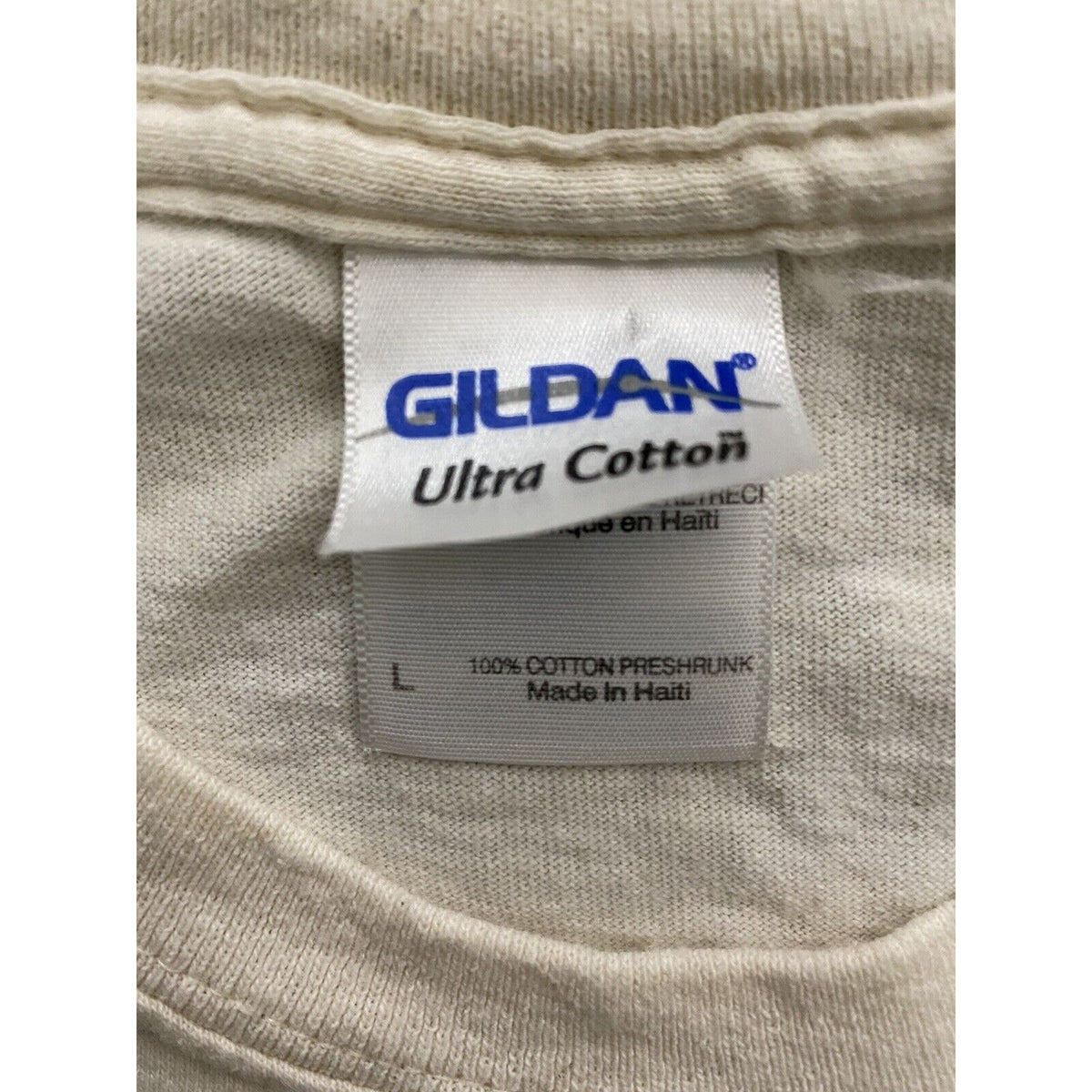 CHEYENNE MOUNTAIN ZOO Rhino Gildan Yellow Men’s Large Cotton Souvenir T-shirt