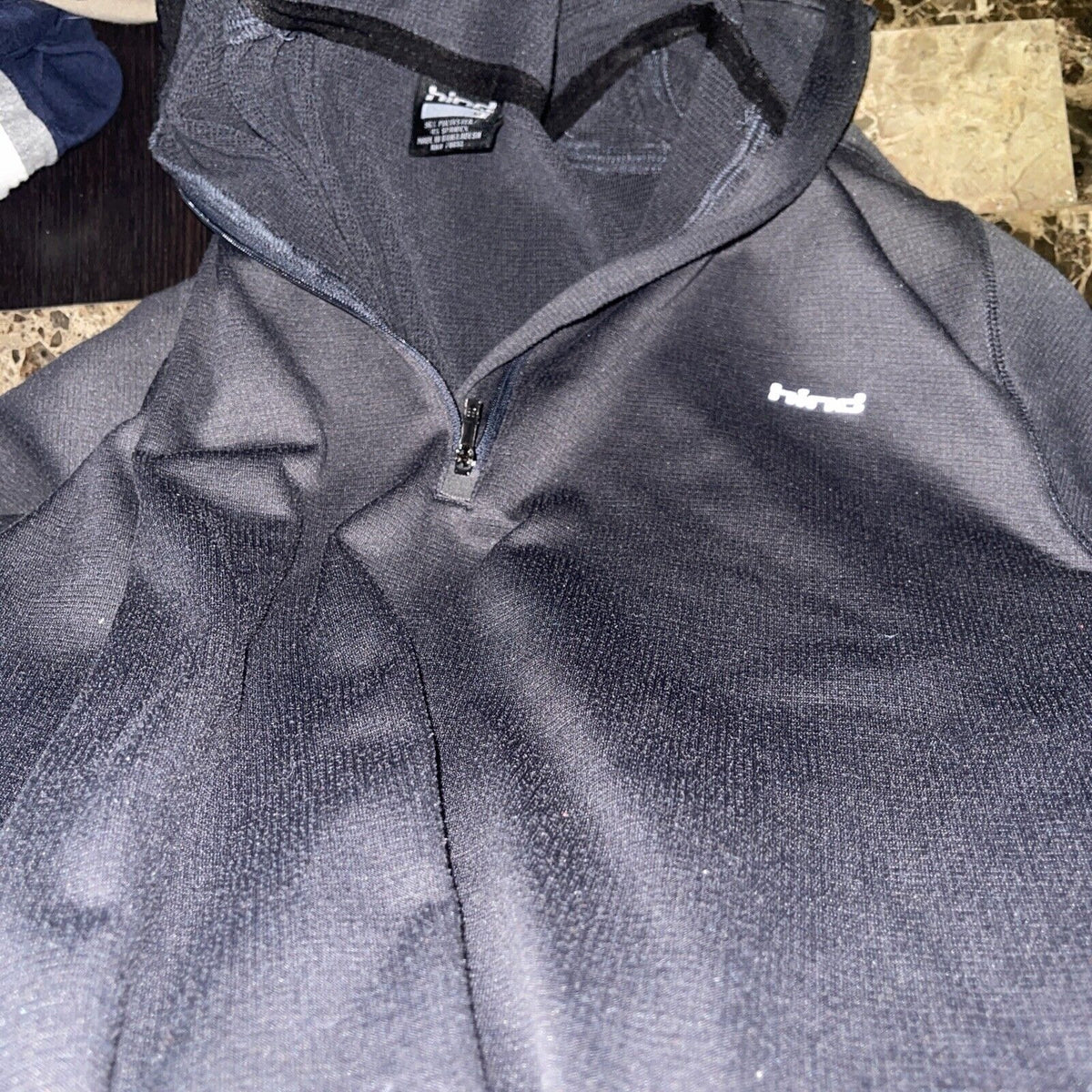 Men’s Hind Large Gray 1/4 zip pullover jacket