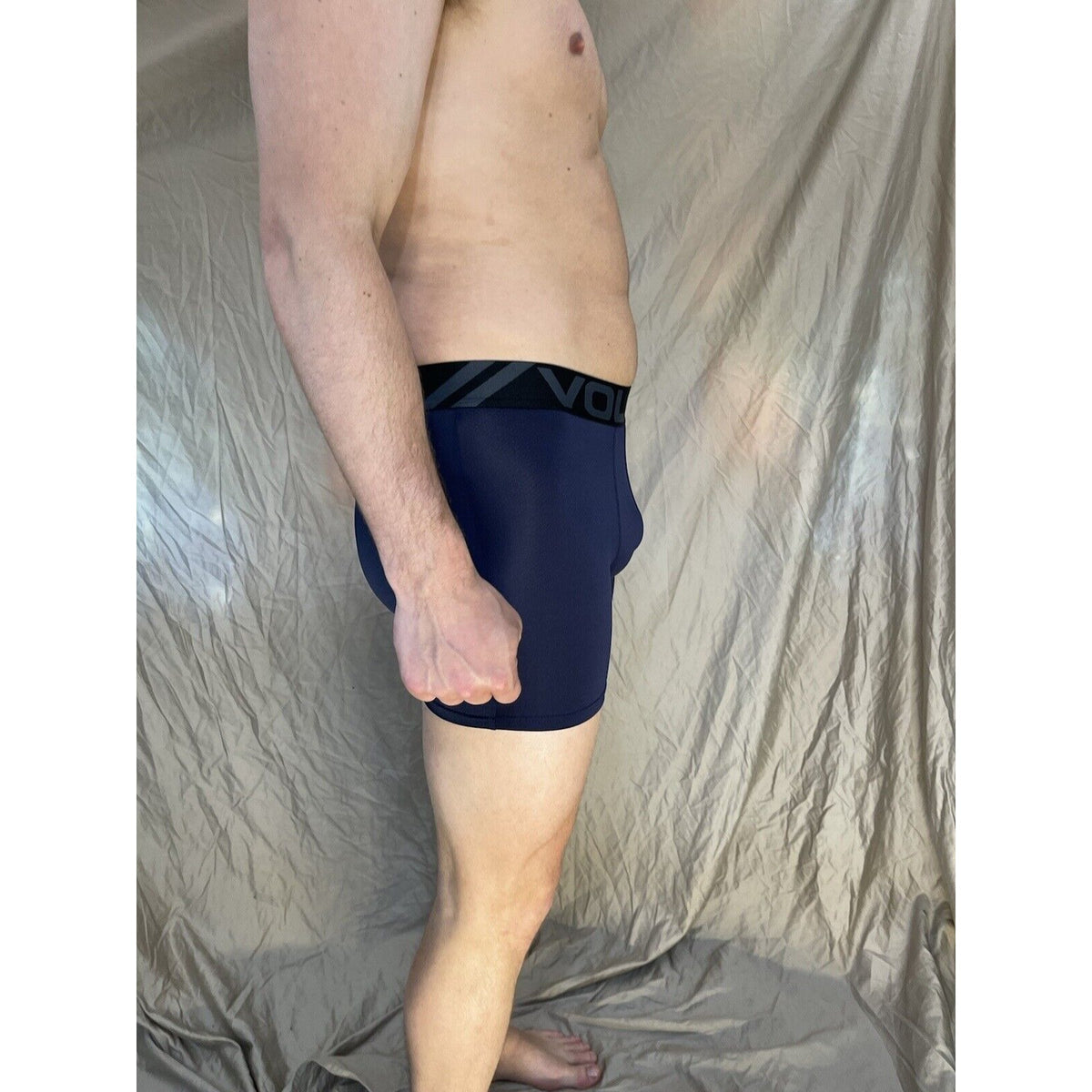 men's Dark Blue  volcom XL athletic compression boxer briefs