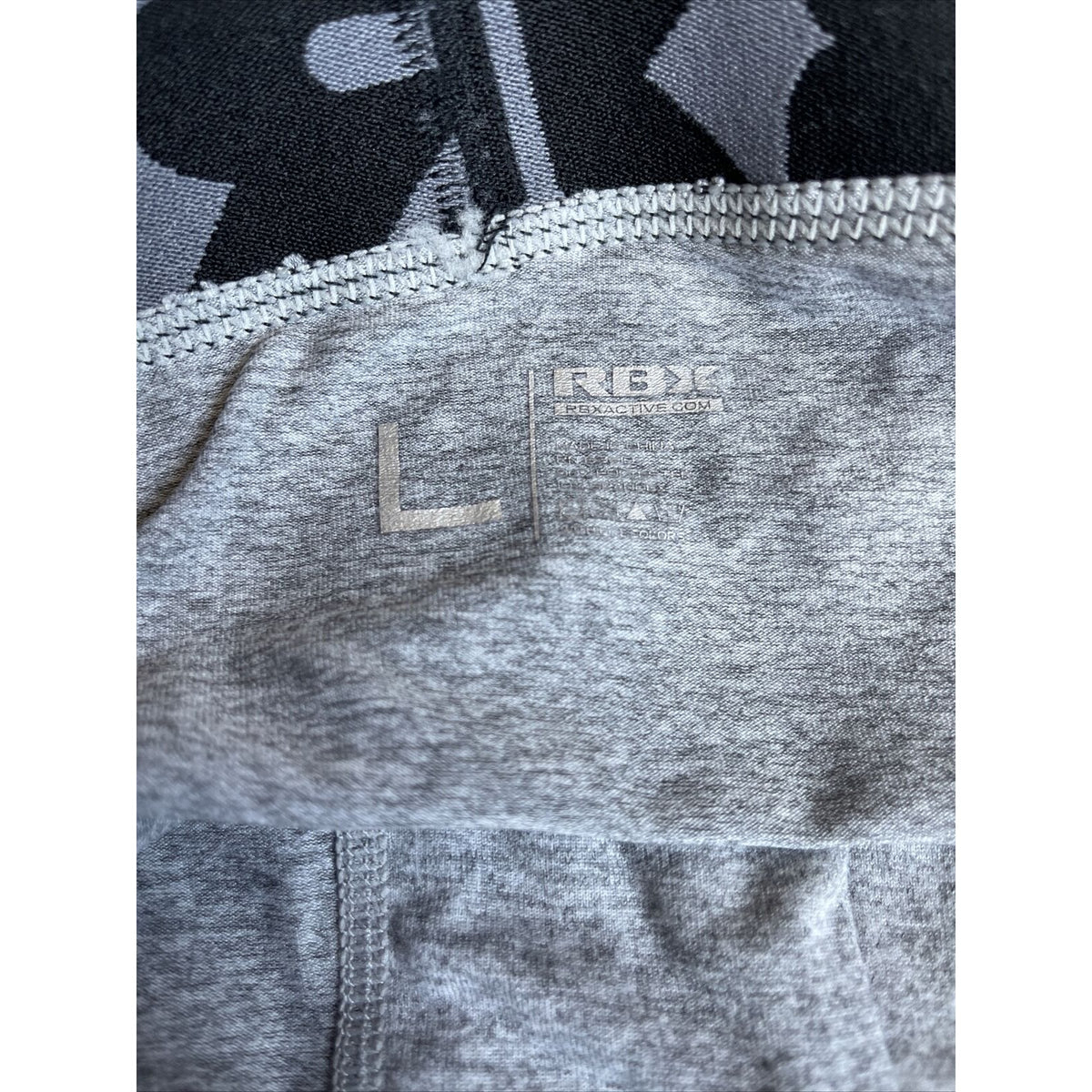 Men's RBX  active gray compression shorts new and never worn Large