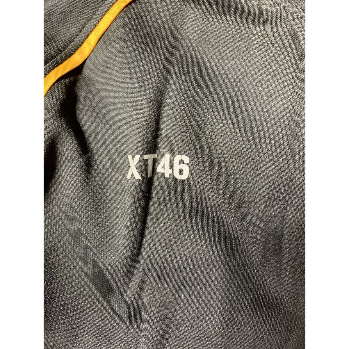Men’s Soffe XT46 Black With Yellow Large Tee 100% Polyester