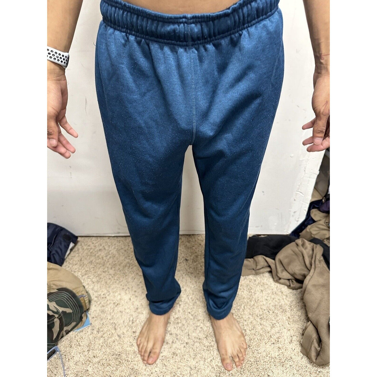 Men’s Blue/green AND1 Medium Sweatpants With Pockets