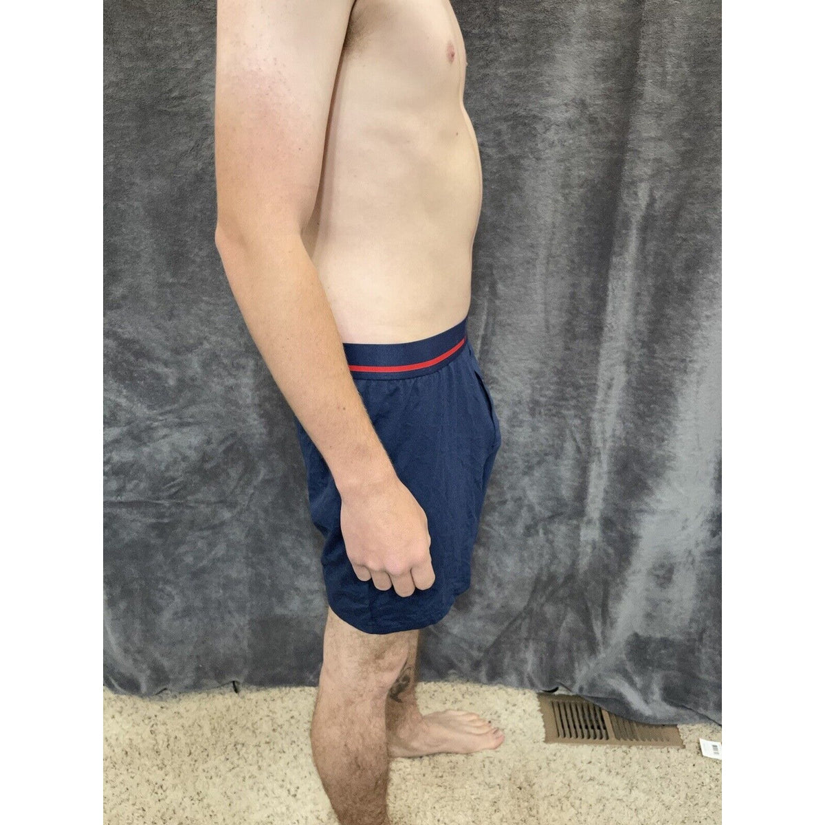 men's buffalo david bitton Dark blue cotton spandex boxer shorts