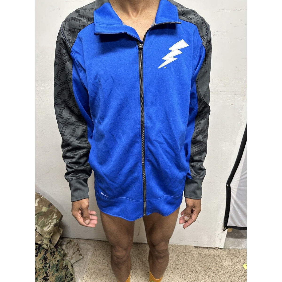 Men’s Blue USAFA Air Force Academy Falcons Zip Up Jacket nike dri fit medium
