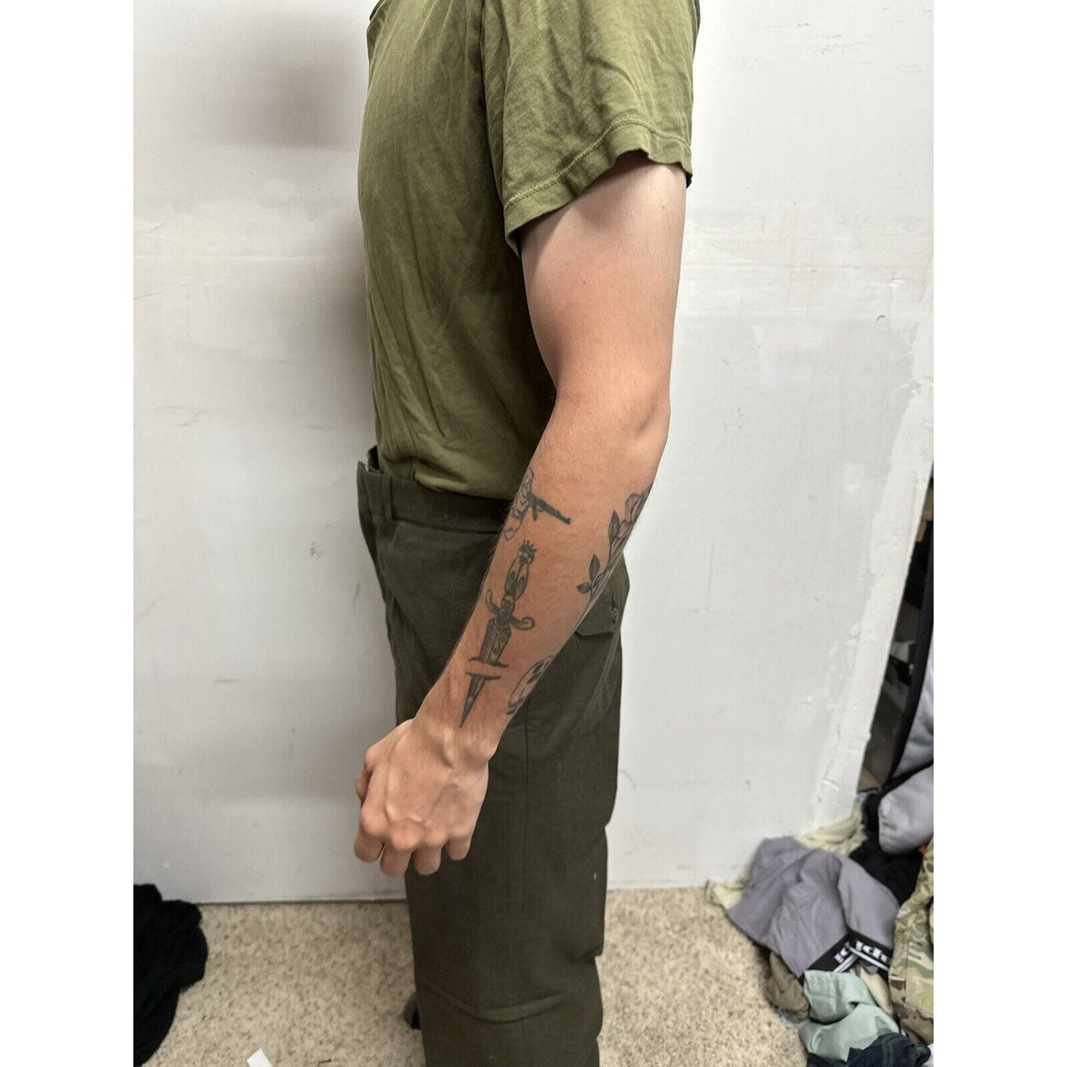 Men’s Usmc Marines Green Size 35L Wool Uniform Pants  Only