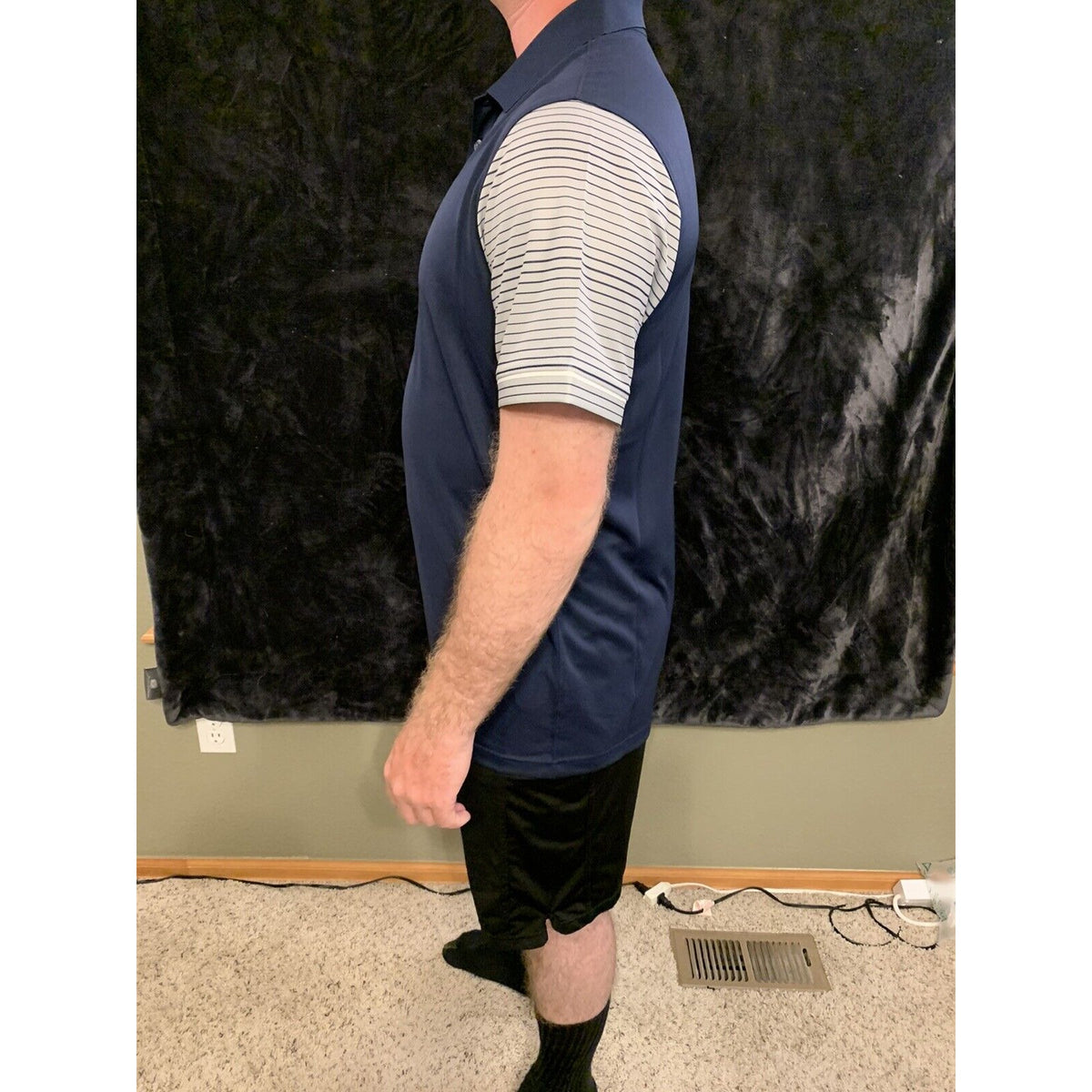 Nike Polo Shirt Men’s Navy Dri Fit Large