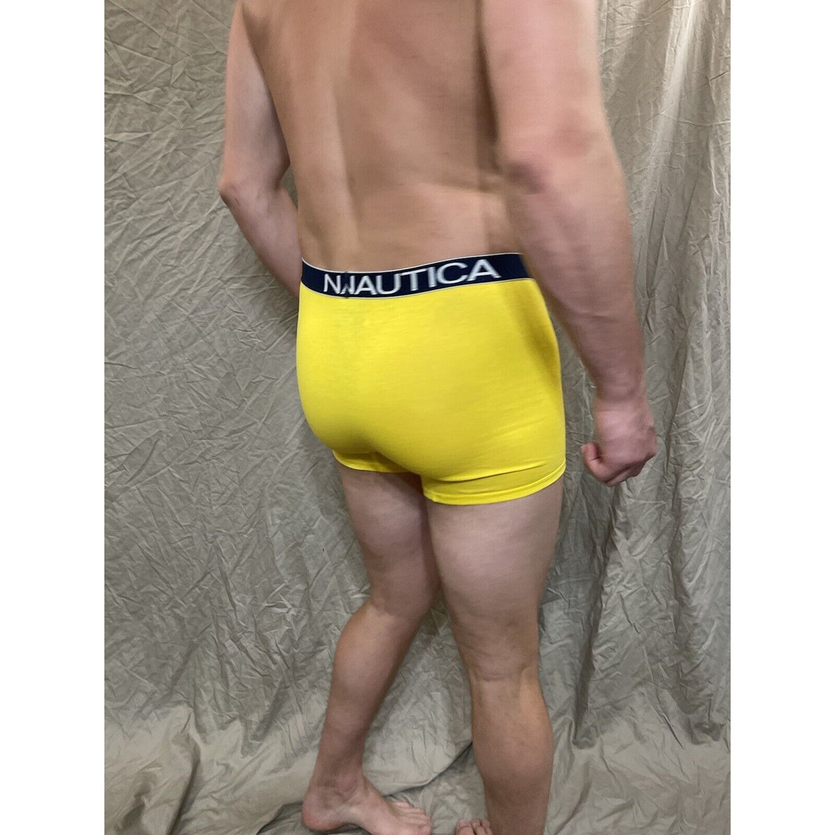 men's nautica 5% spandex boxer brief yellow Extra  large
