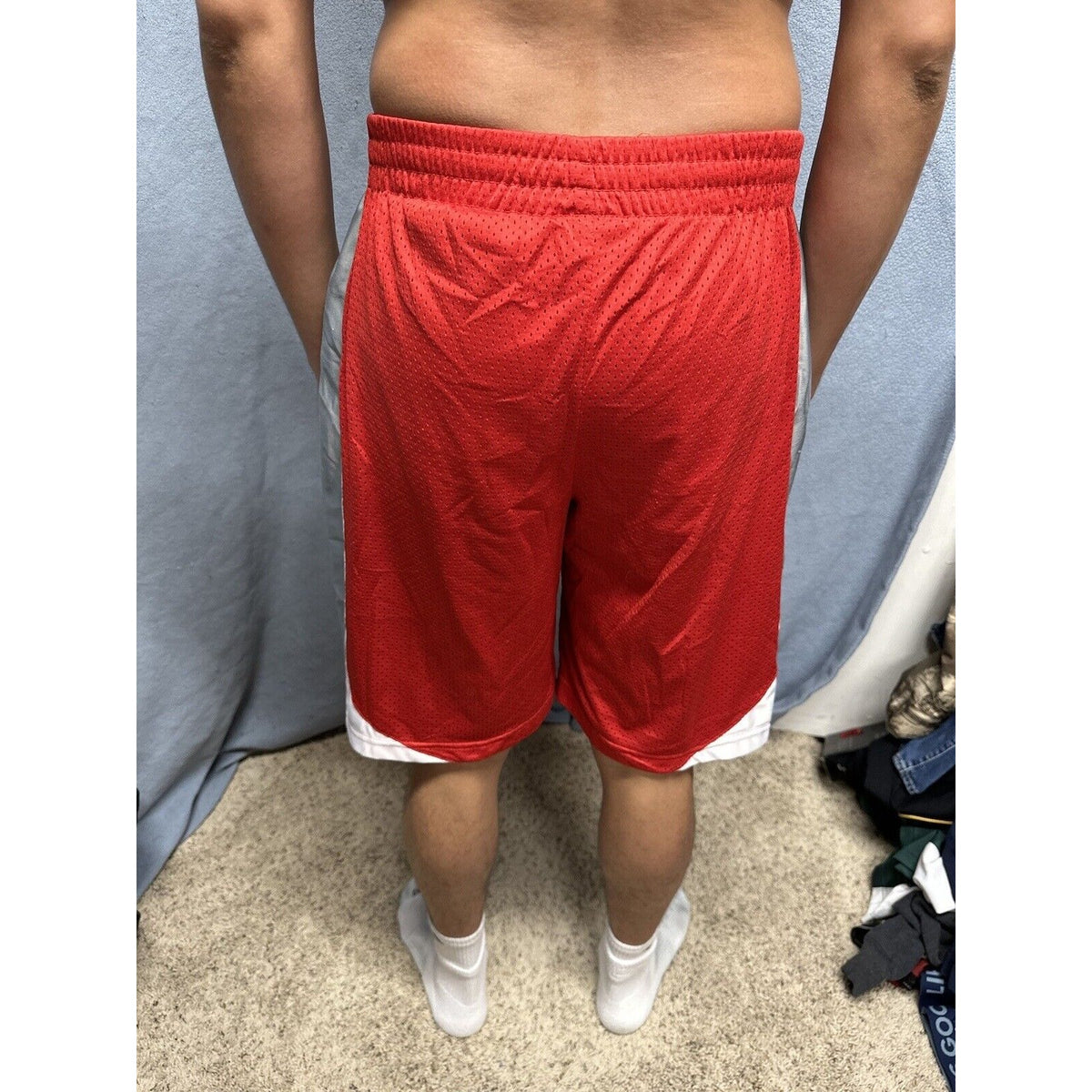 Men’s Red Ohio State Large Colosseum Athletic Shorts With Pockets