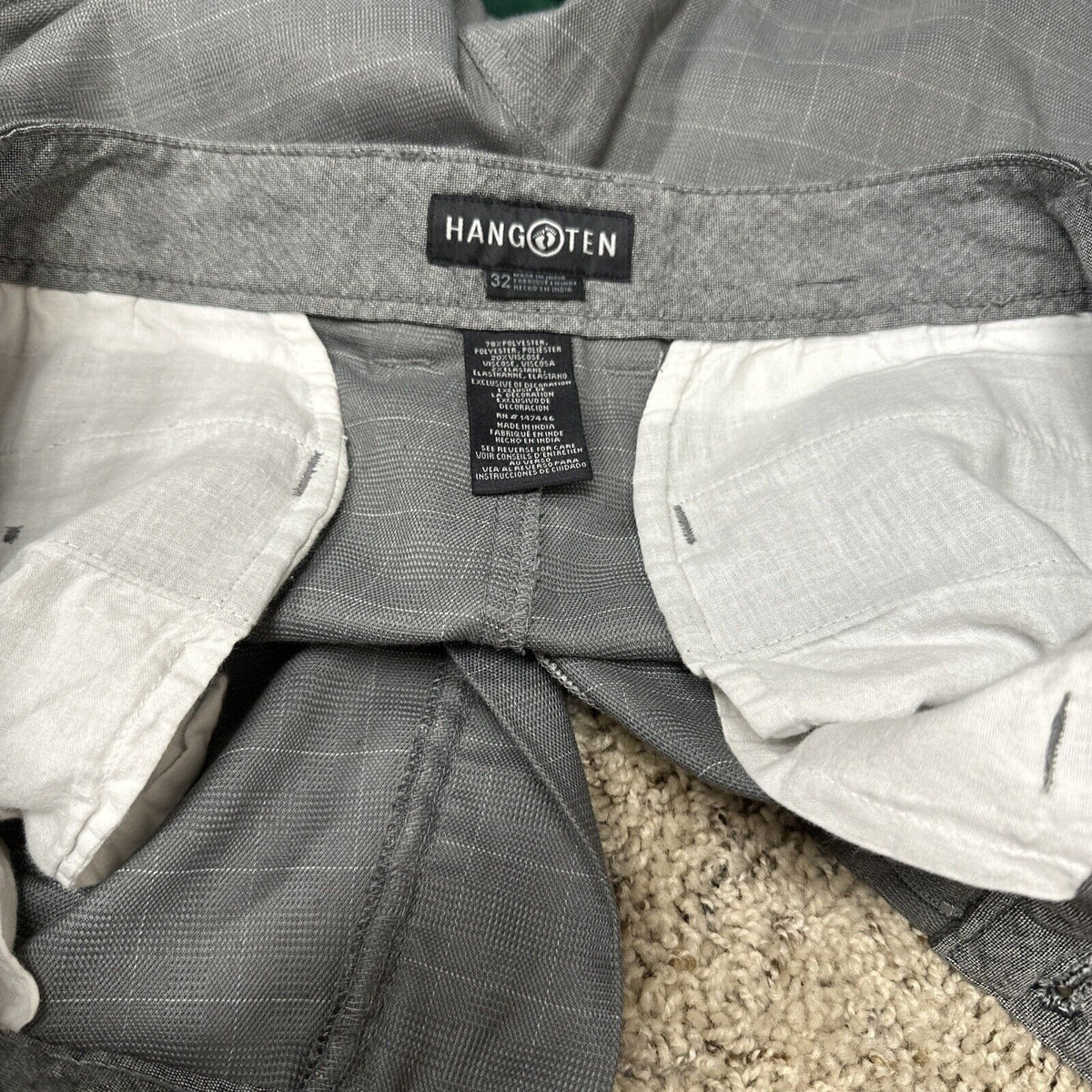 Men’s Hang Ten  Plaid Gray Size 32 Shorts