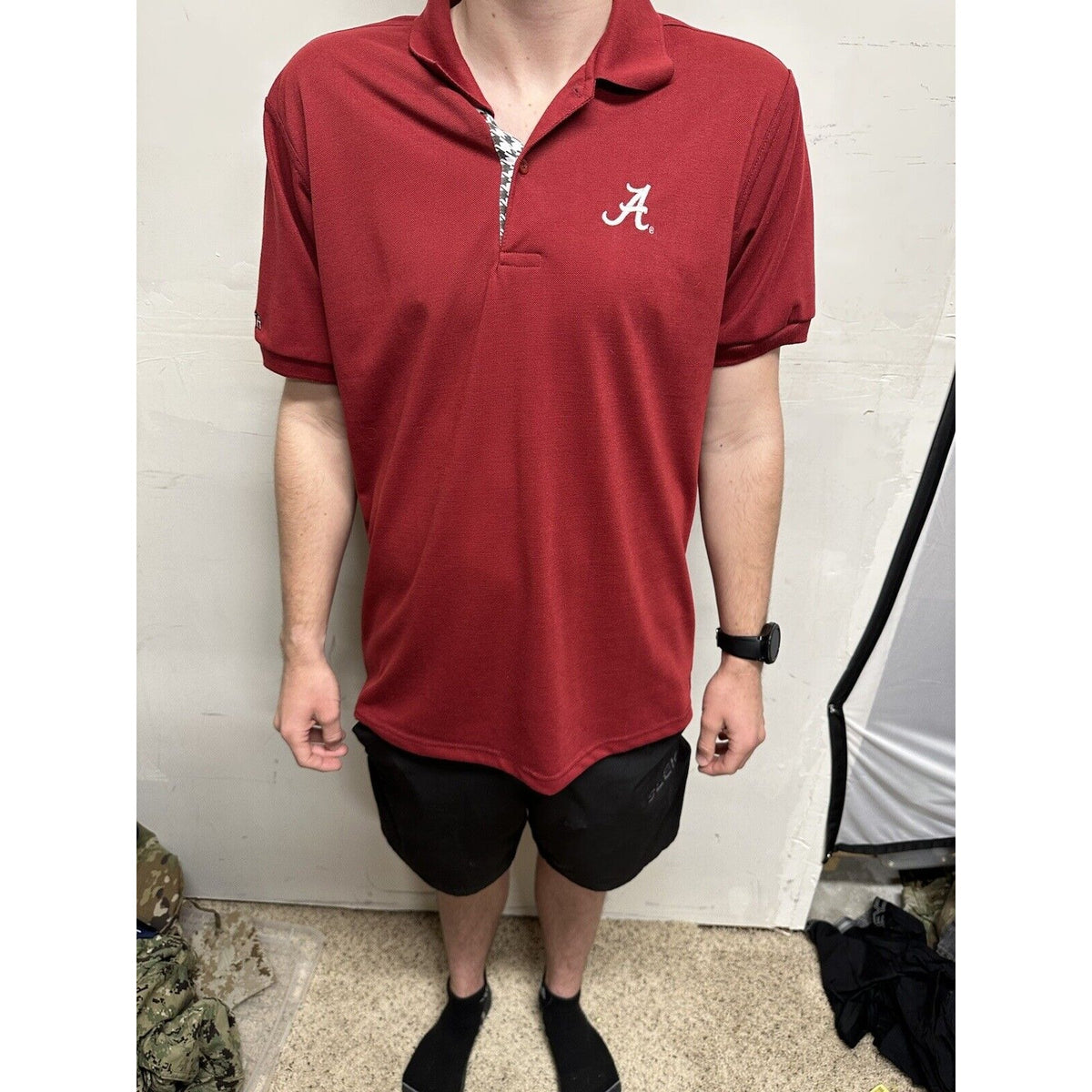 Men’s Medium Alabama Wakefield Built By BAMA CRIMSON tide Polo Shirt