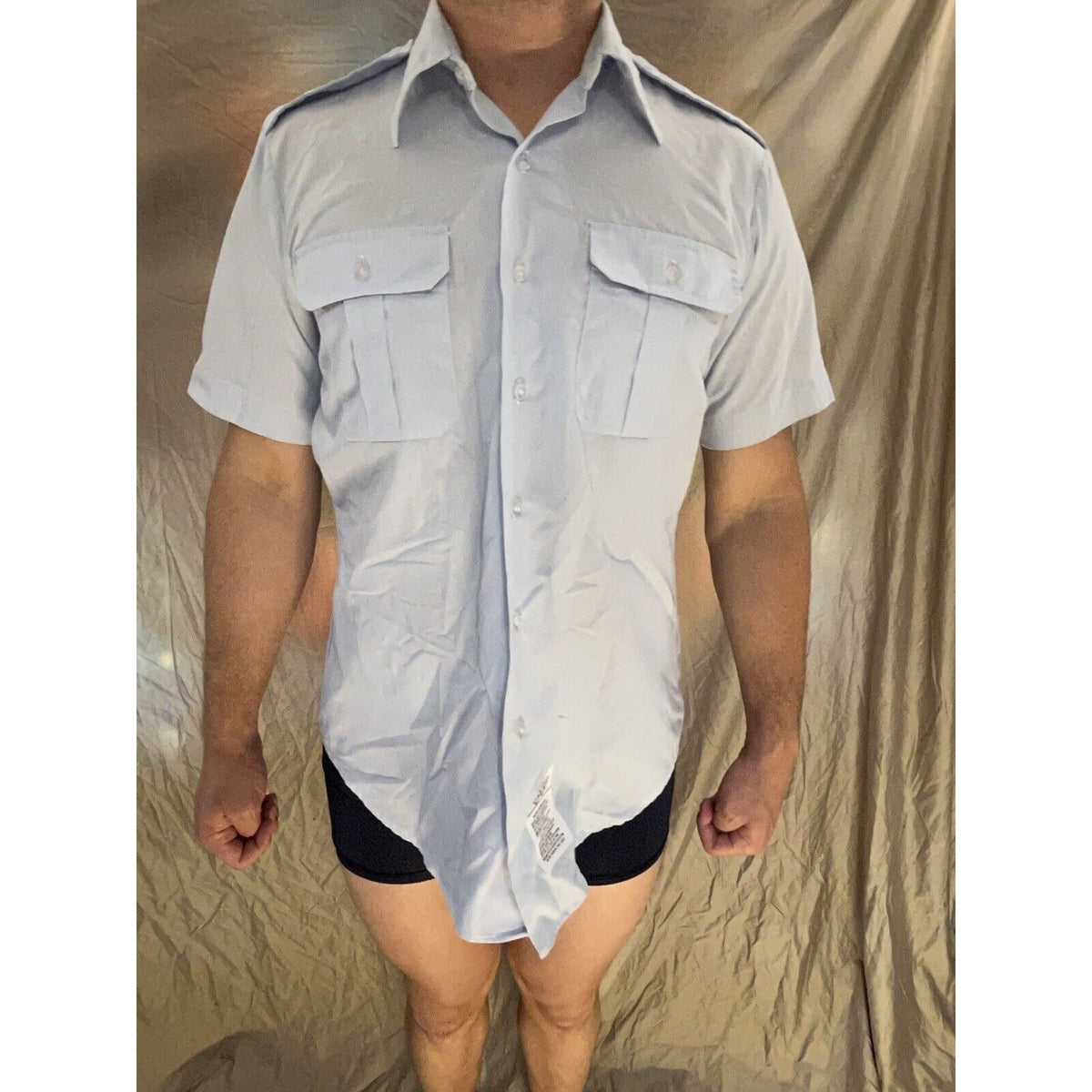 Men’s Service Dress Uniform USAF USSF Coast Guard Blues Shirt Short Sleeve 15.5