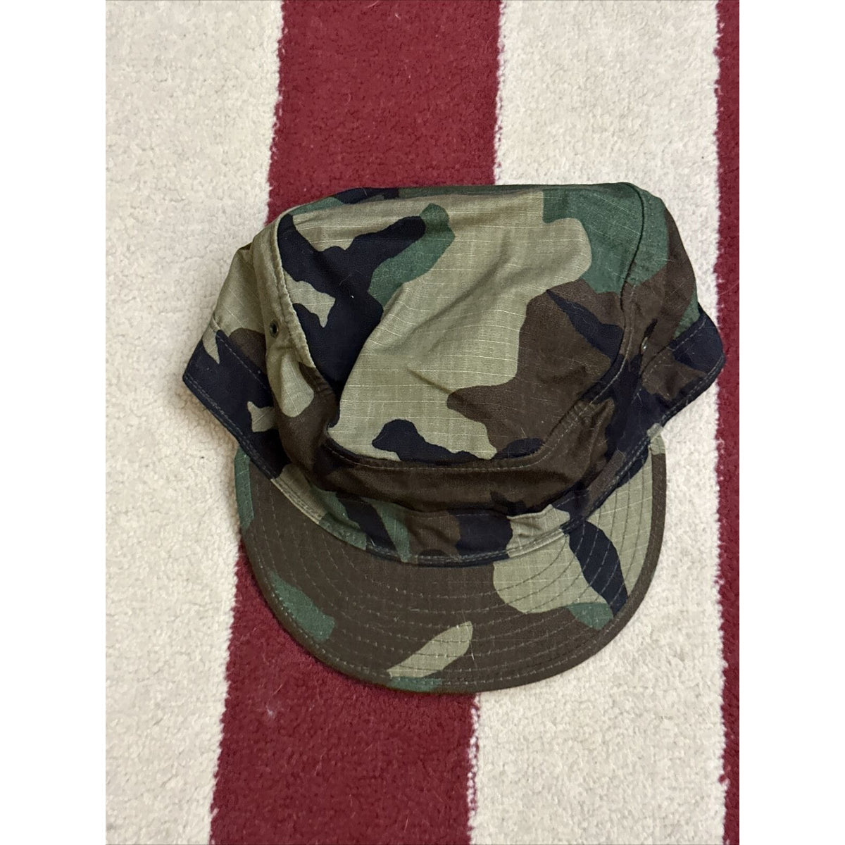 military cap hat cover BDU battle dress uniform camo 7 1/2