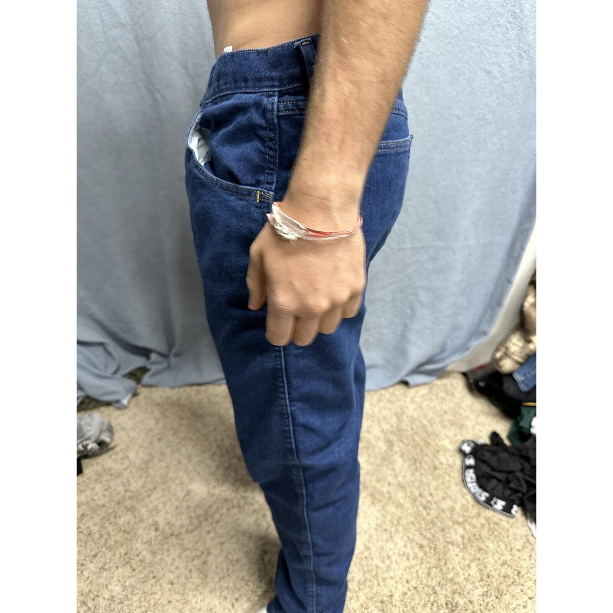 Men’s Wrangler Regular Fit 34 X 32 Blue Jeans
