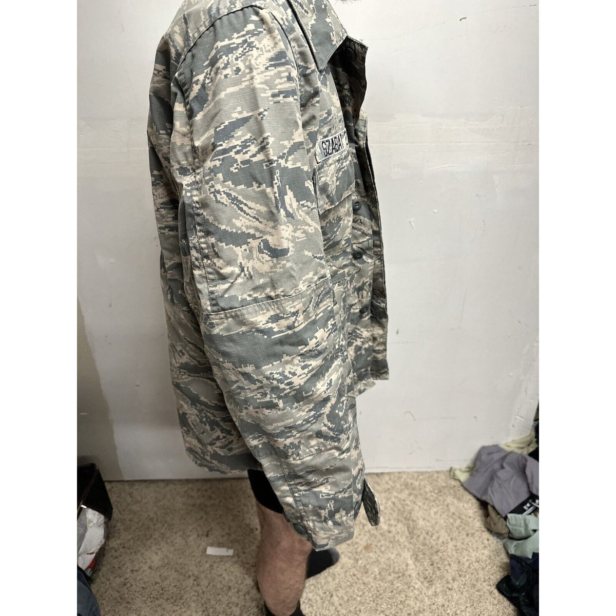 Men’s USAF Abu Airman Battle Uniform Civil Air Patrol Tool Uniform Blouse 46R
