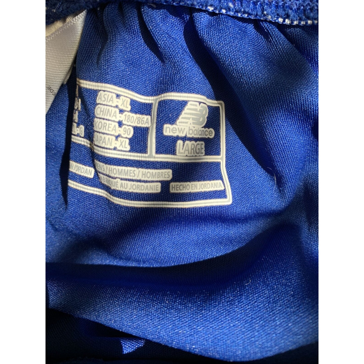 Men’s New Balance Large Blue Workout Exercise Shorts With Pockets