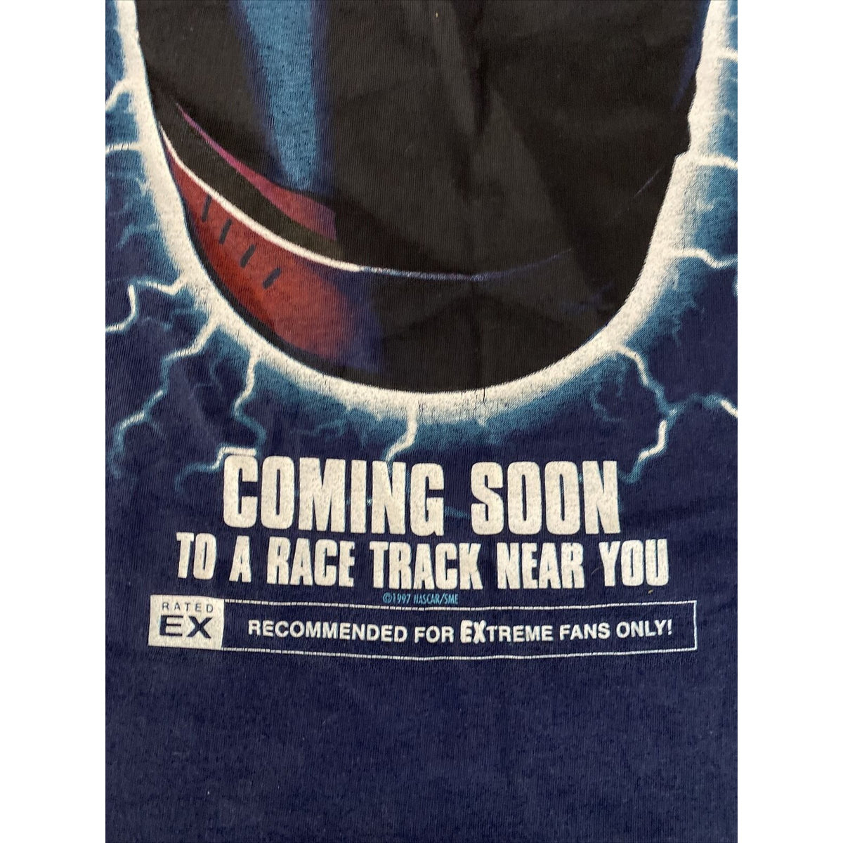 Vintage NASCAR WINSTON CUP SERIES Power Pro Men’s Large Navy Blue Cotton Shirt