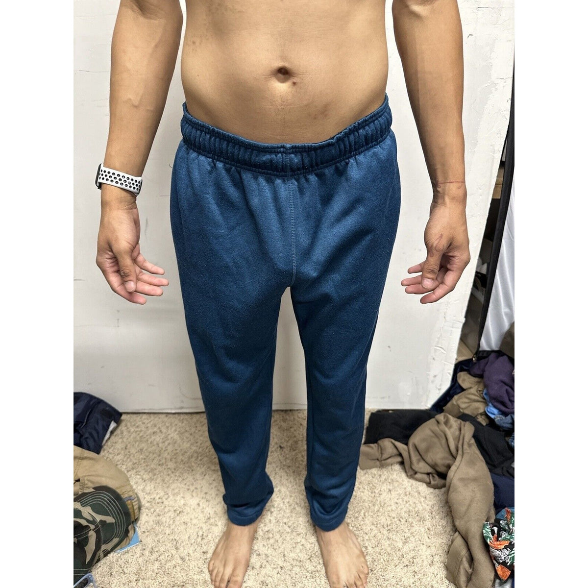 Men’s Blue/green AND1 Medium Sweatpants With Pockets