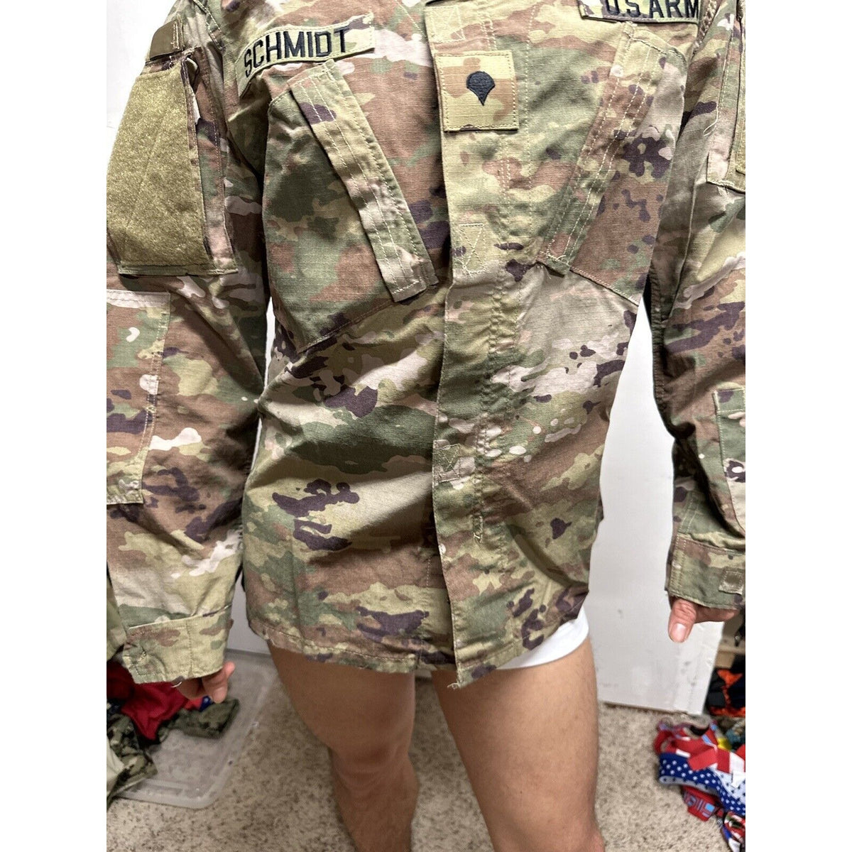 Men’s Ocp Top Specialist Rank Medium Regular Flame Resistant Army Combat Blouse