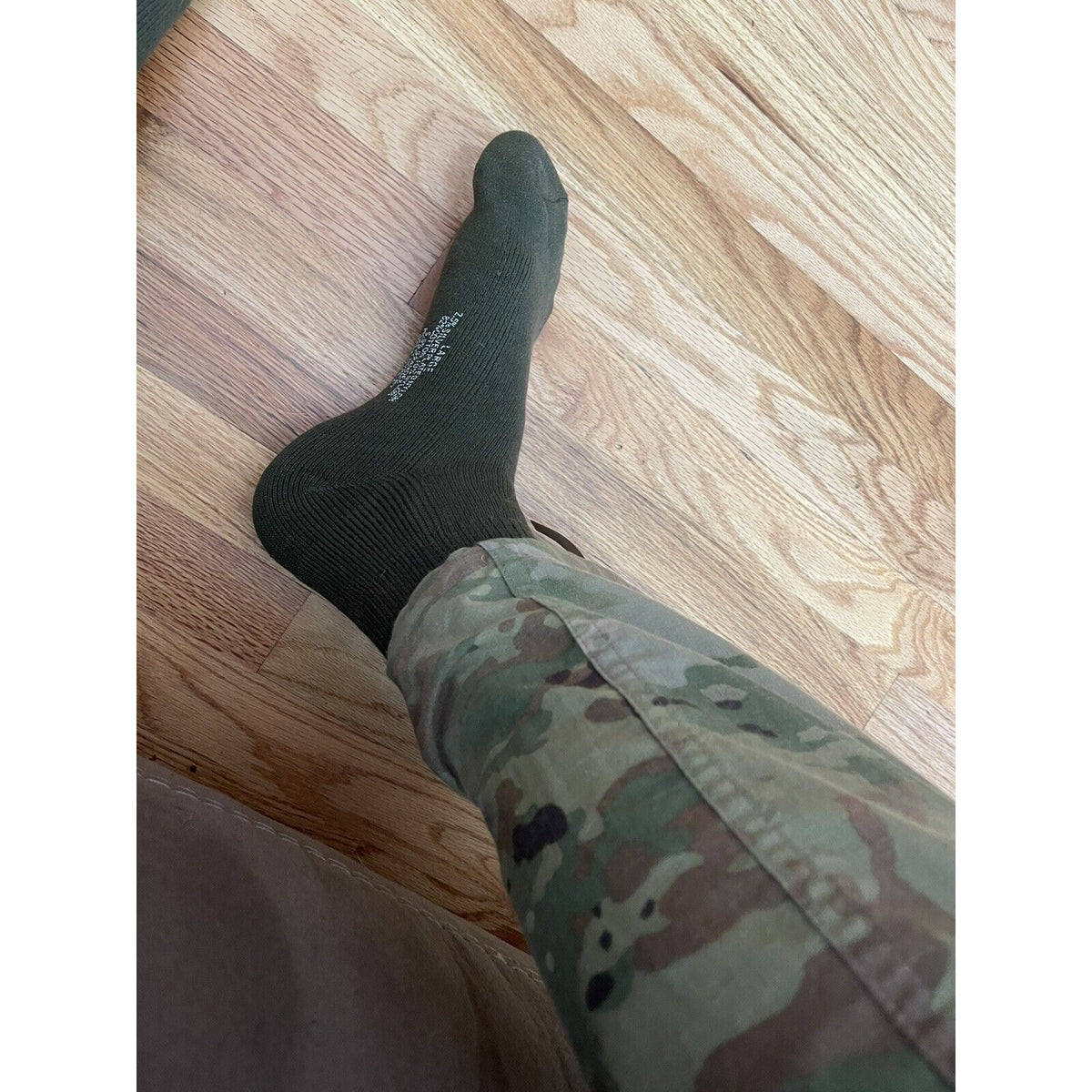 Military Defense Logistics Agency Boot socks XL Olive  Green 80% cotton18% nylon