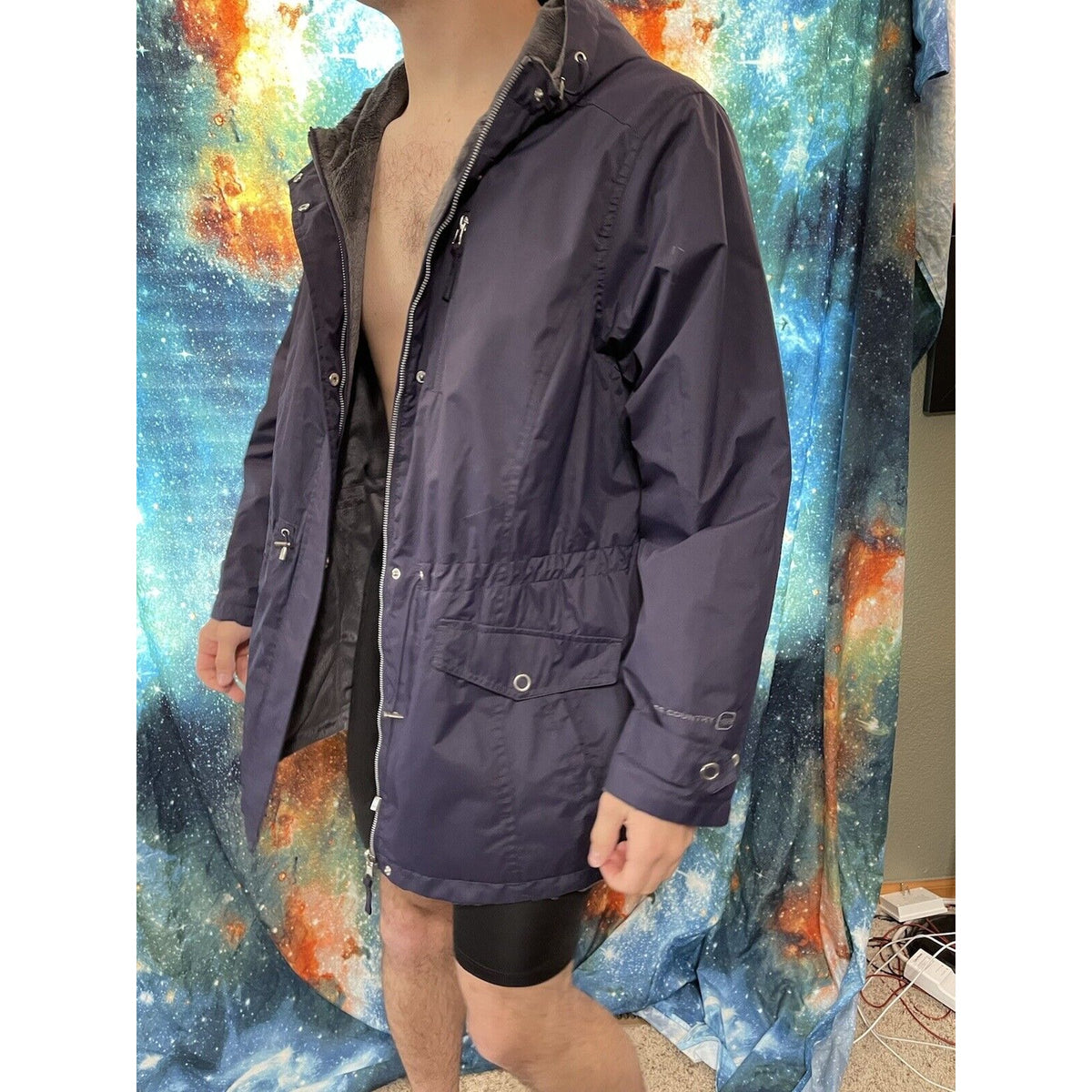 Men's Authentic Lifestyle Free Country Navy Blue 2XL cold weather jacket