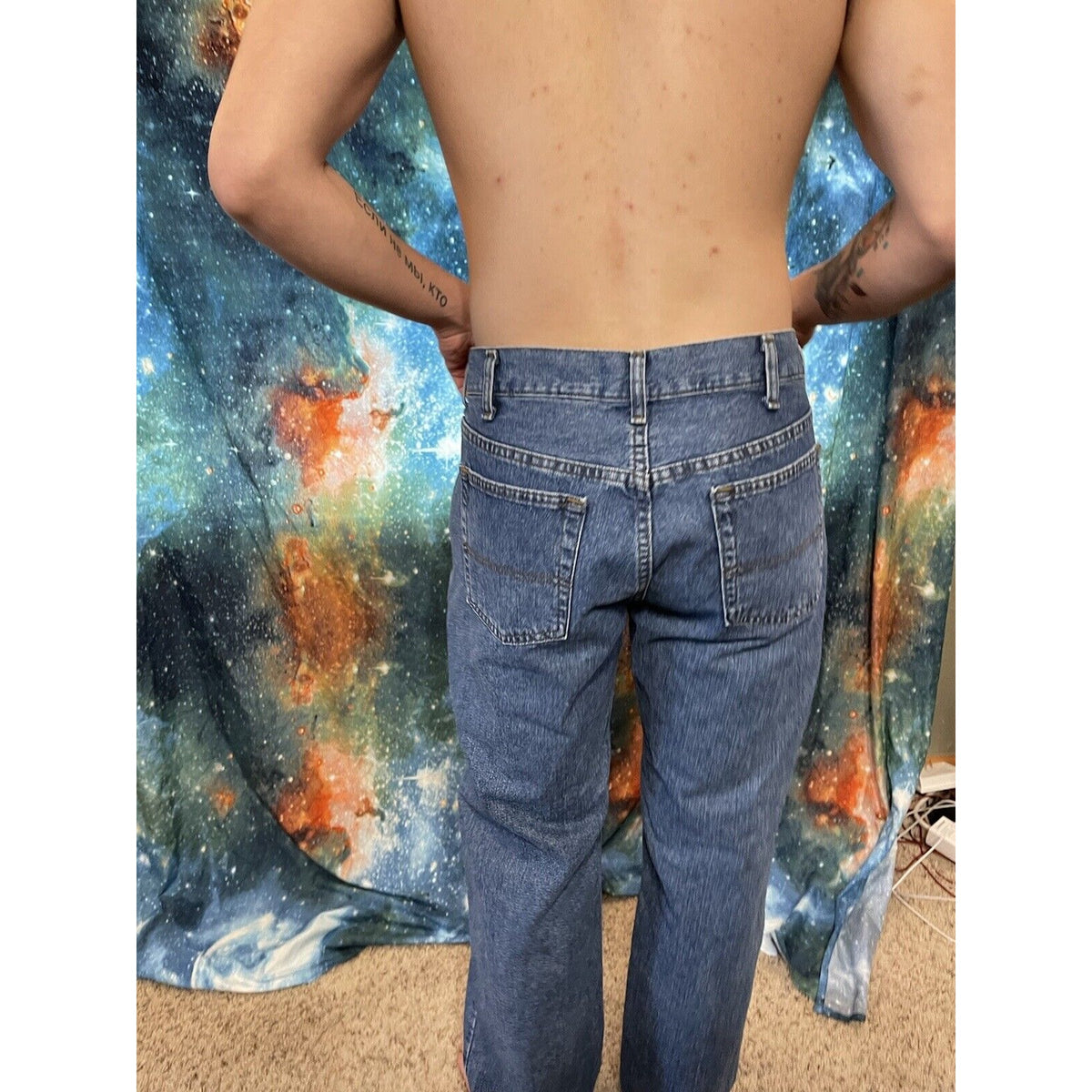 Men's Urban Pipeline Regular Fit Blue Jeans 38 x 30