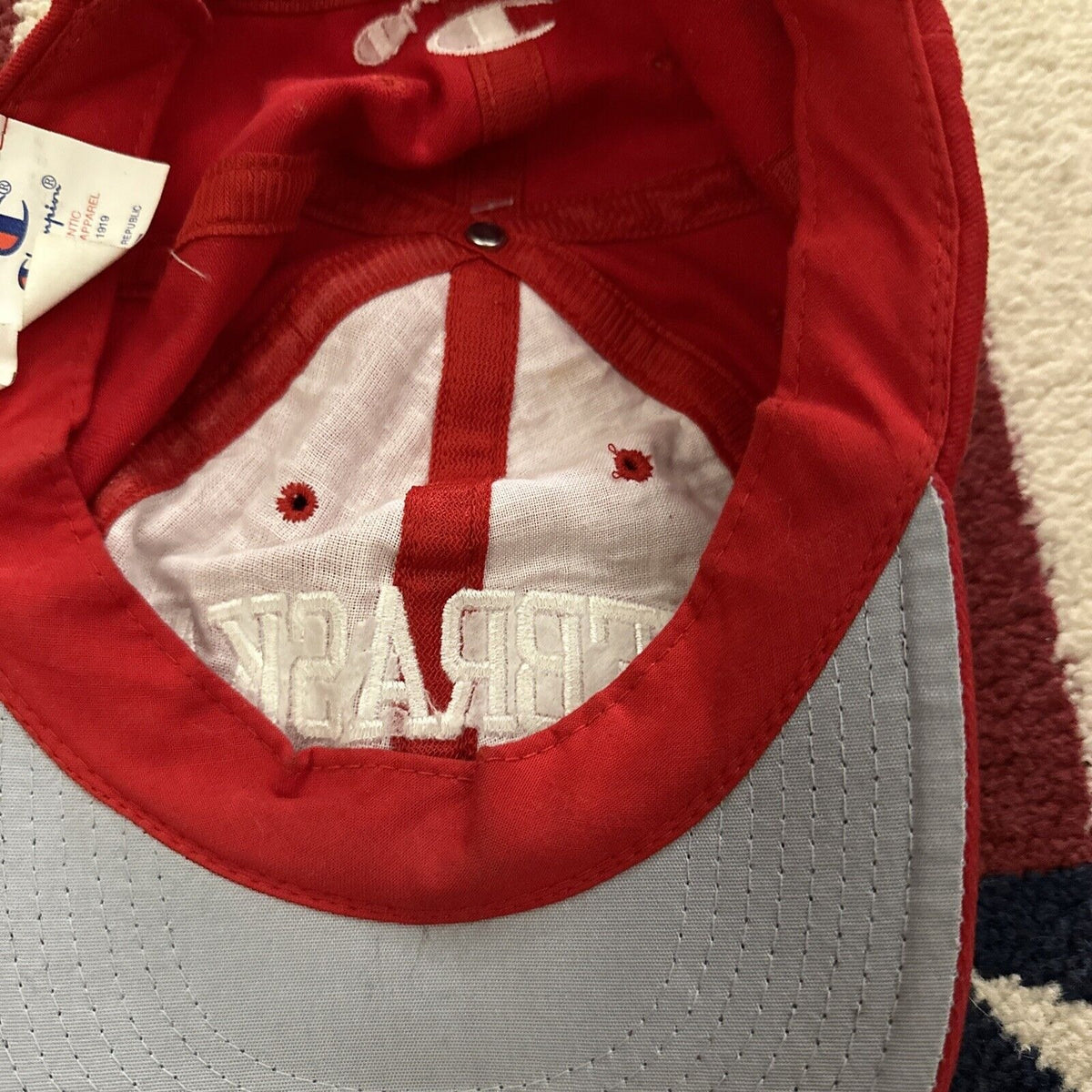 Red Nebraska Champion Baseball Cap Hat