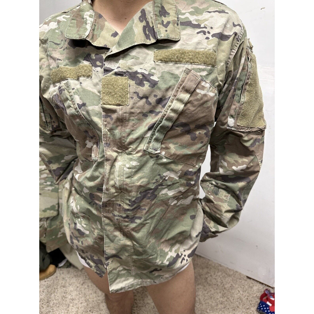 Men’s Ocp Army Combat Uniform Large Long Top Blouse Space Force