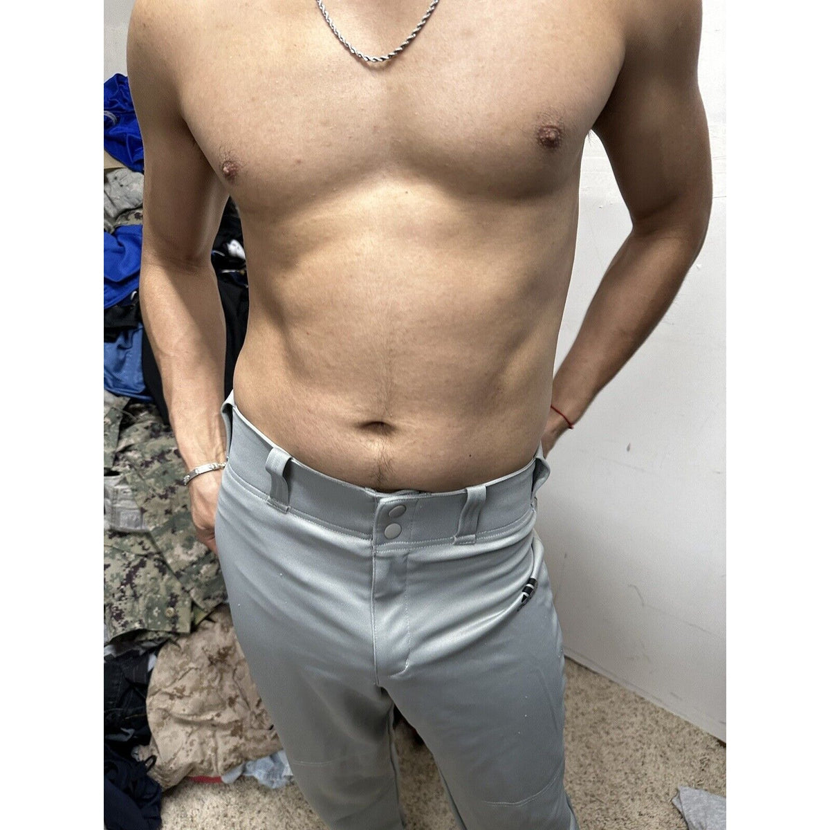 Men’s Small Adidas Baseball Pants Gray Aeroready