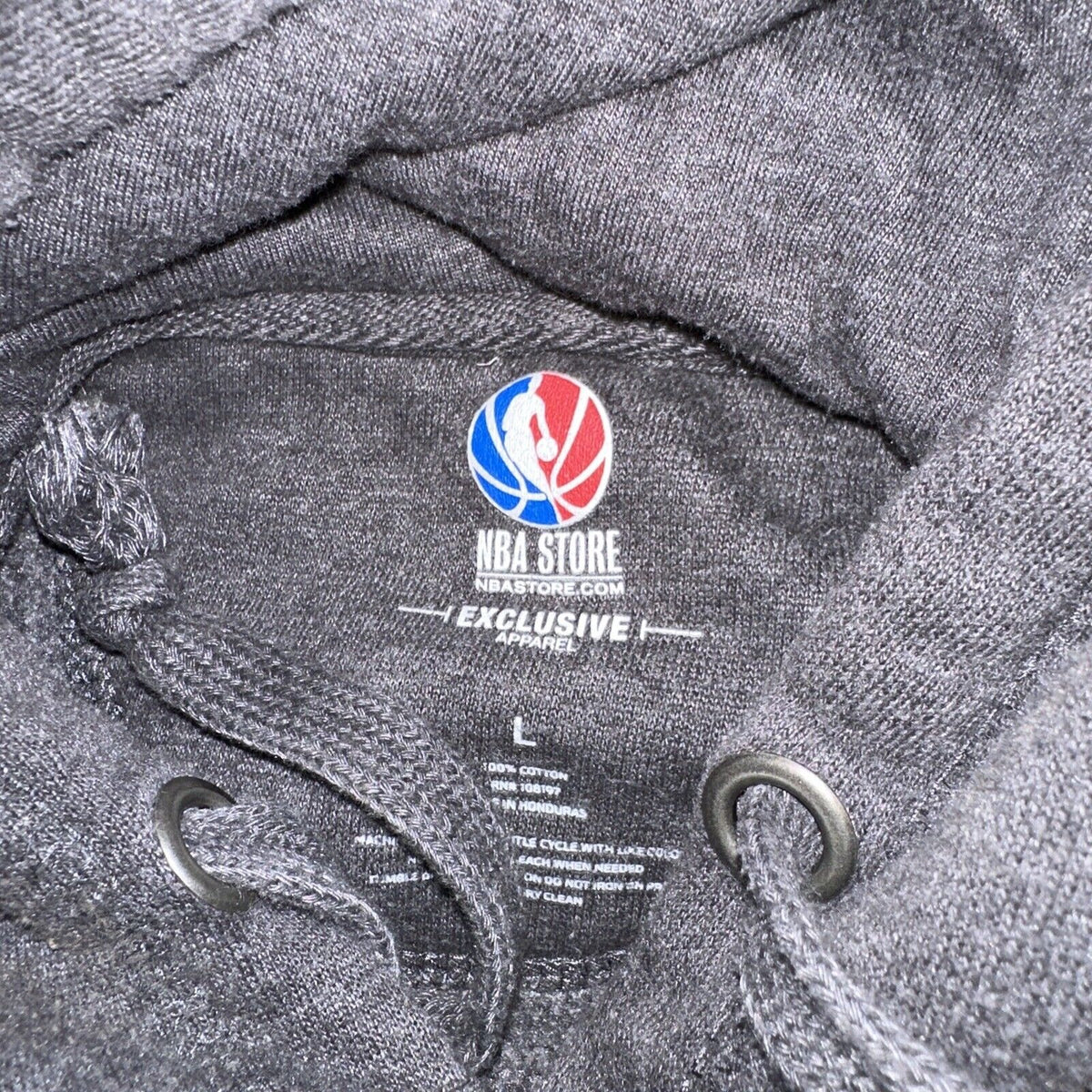 Men’s Large Gray NBA Store Pullover Hoodie San Antonio Spurs Garcia #5