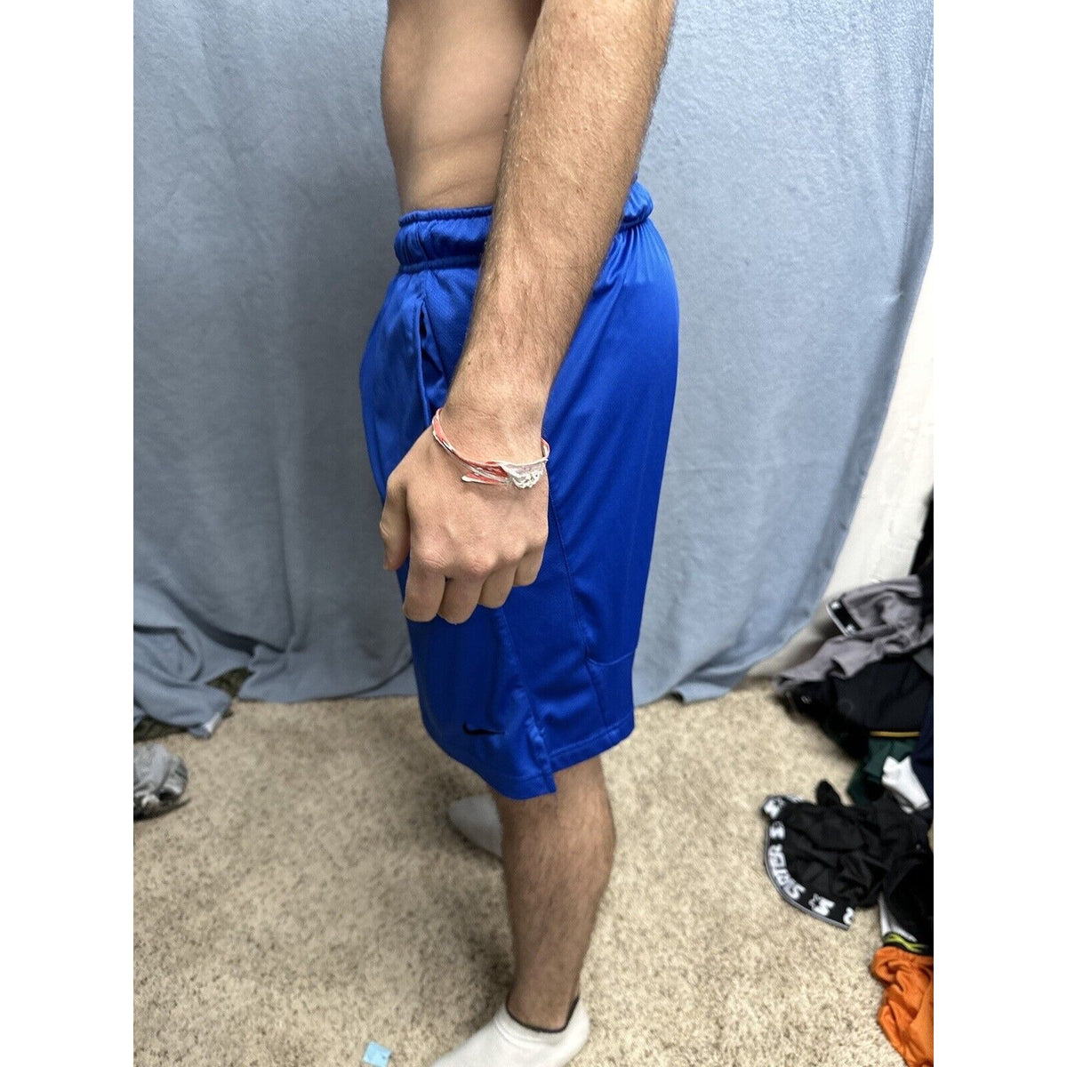 Men’s Blue Nike Medium Dri fit Shorts With Pockets