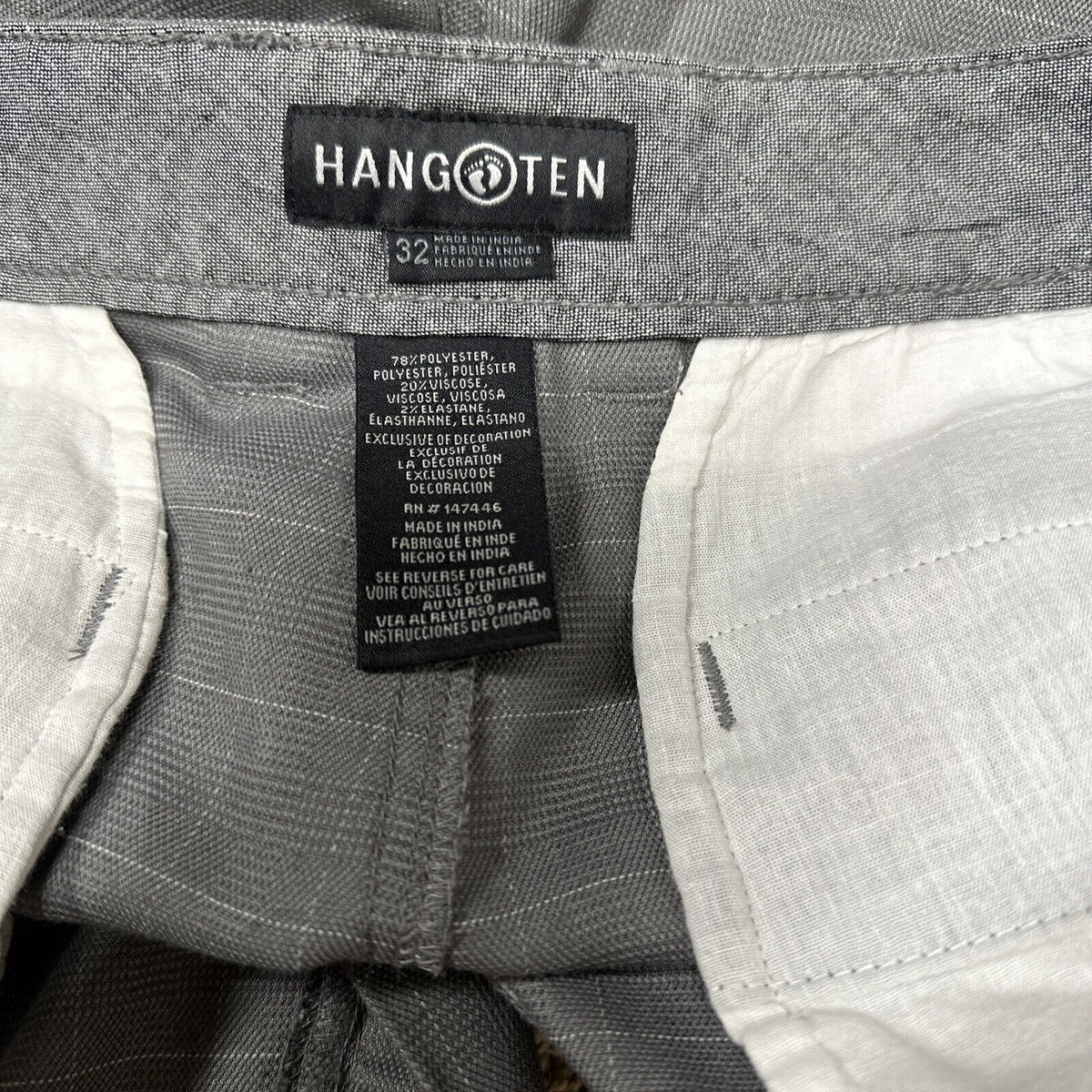 Men’s Hang Ten  Plaid Gray Size 32 Shorts
