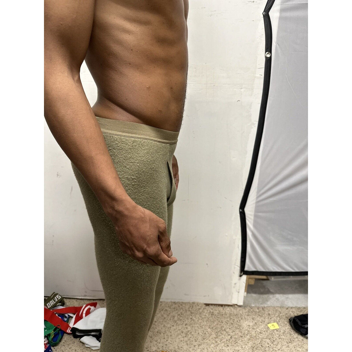 Men’s Army Tan Drawers Midweight Insulated X-small Regular Nomex thermal bottoms