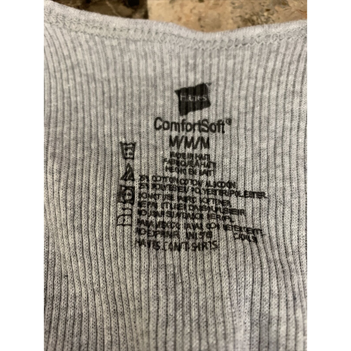 Hanes ( Size M ) Tank Top Comfort Soft ( Light Gray )