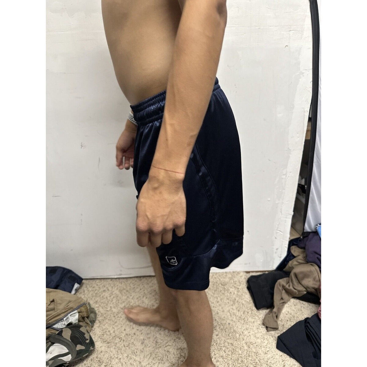 Men’s Dark Blue Small AND1 Athletic Shorts With Pockets