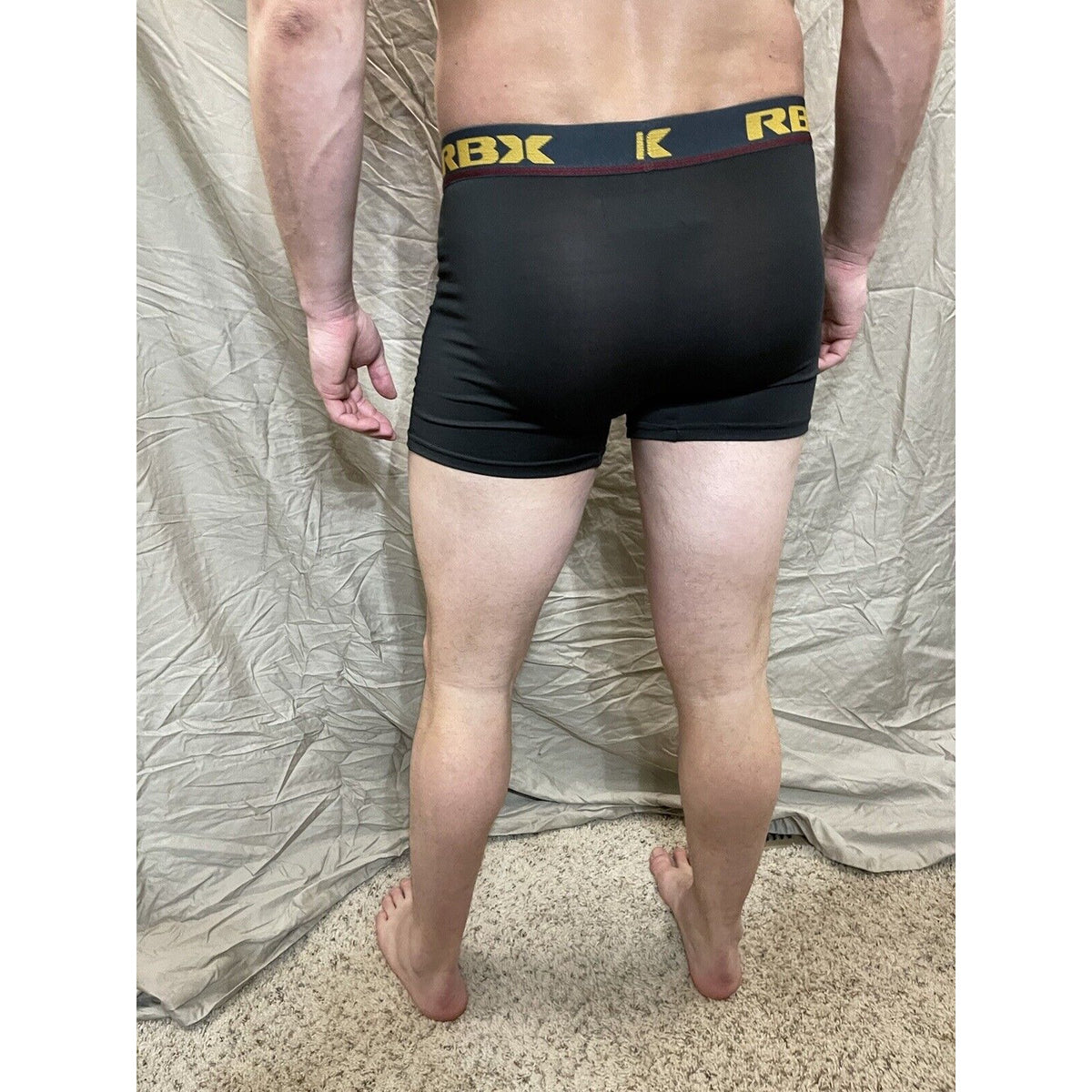 men's RBX Active black compression shorts Large