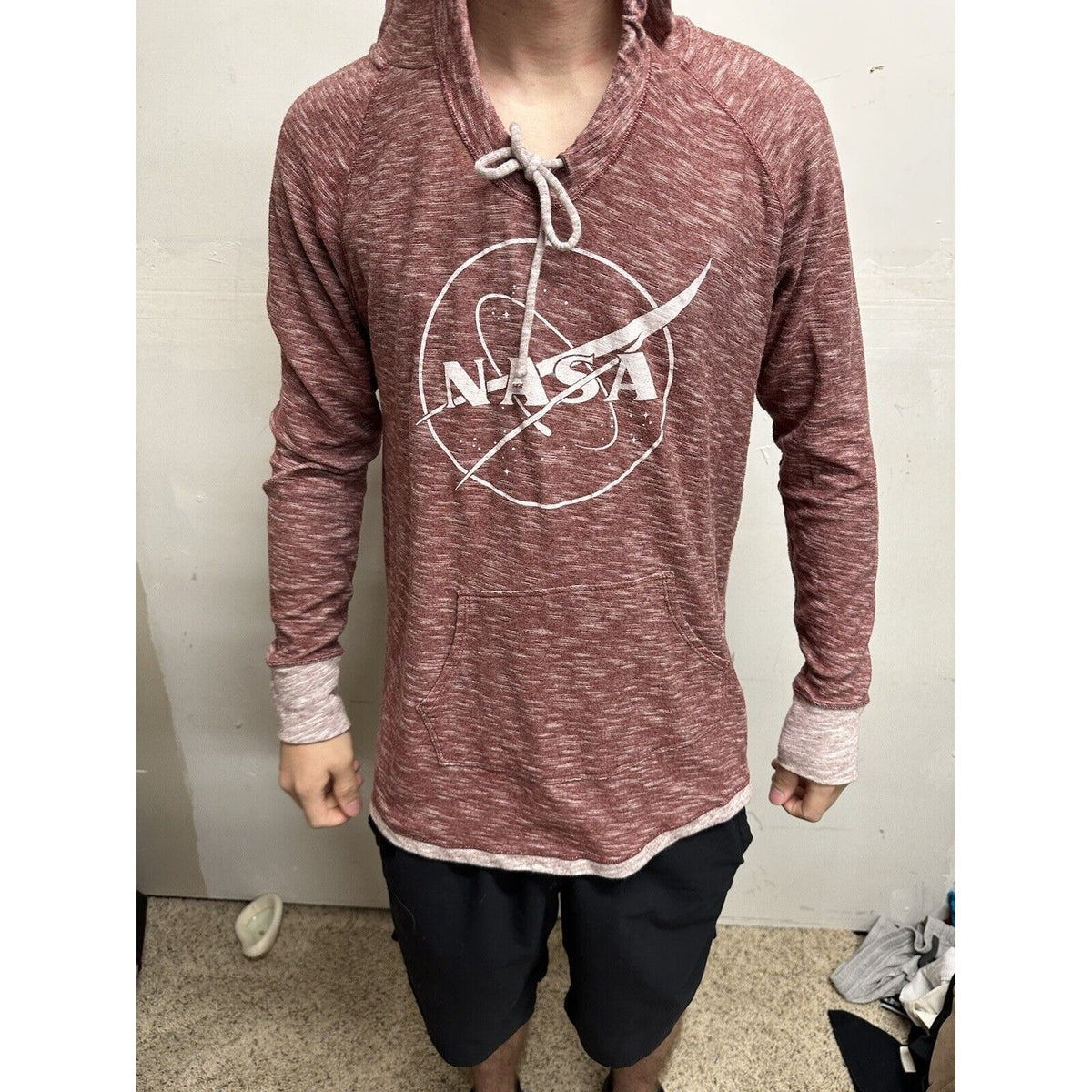 Men’s Red NASA XL Pullover Hoodie Techstyles
