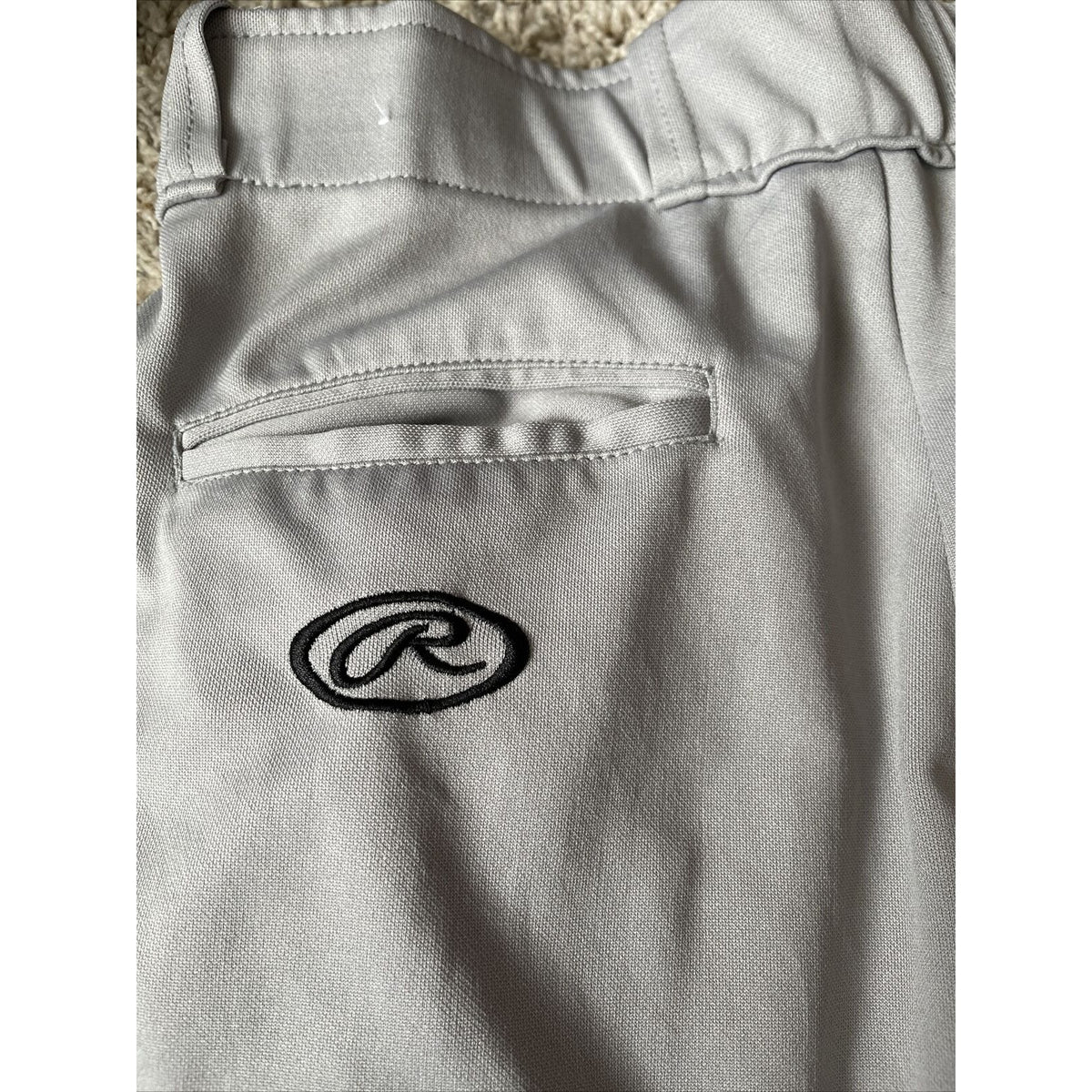 Rawlings Men's Semi-Relaxed Baseball Pants SZ Medium Grey
