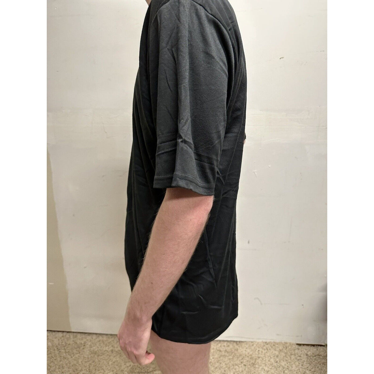 men’s black TKO large 100% poly