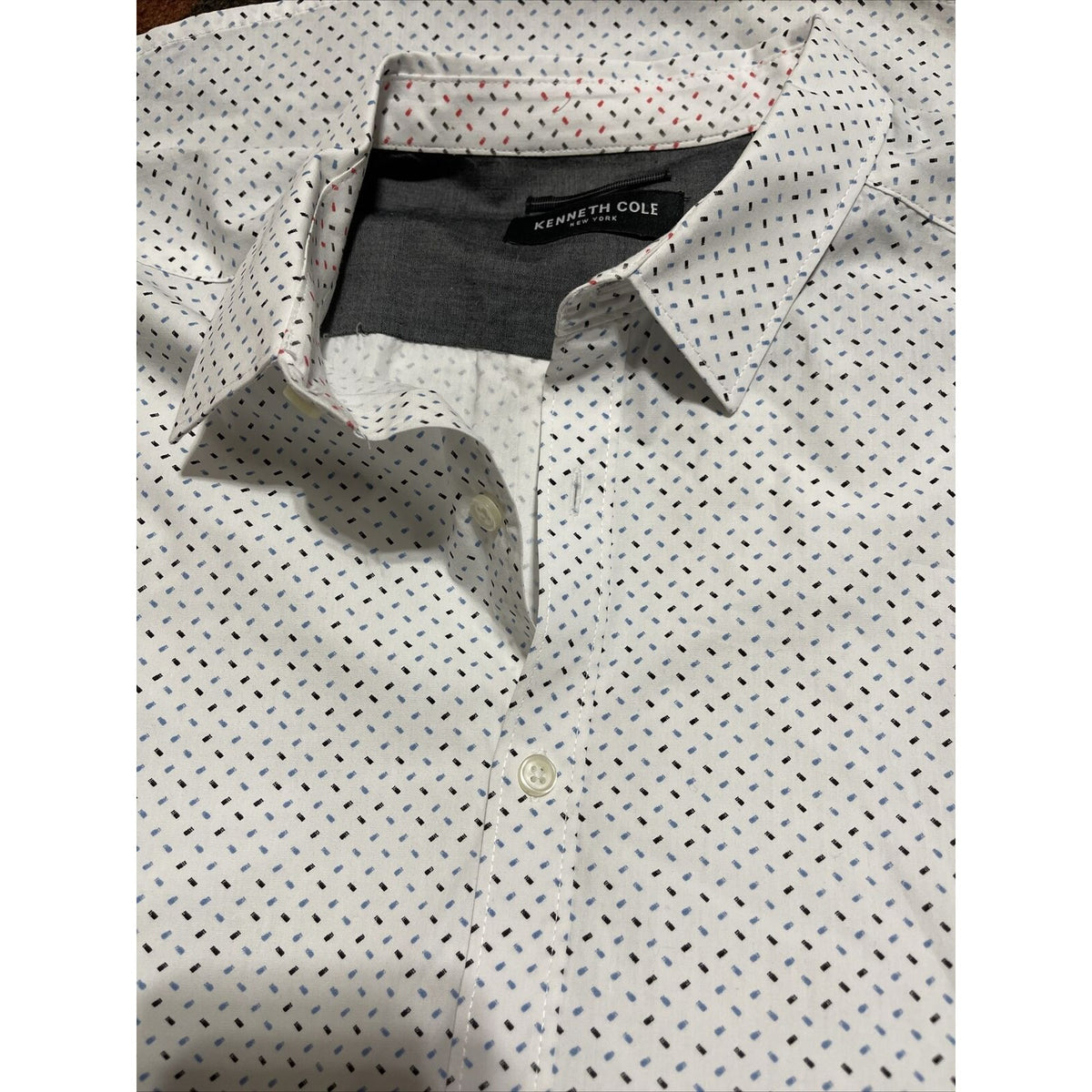 Men’s Kenneth Cole Large Button Shirt White