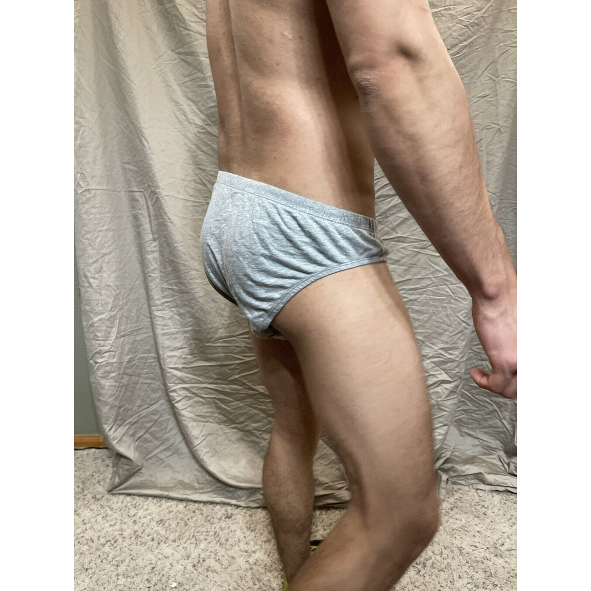 Men's Covington Large light gray briefs cotton new and unworn
