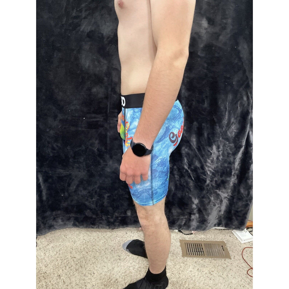 Men’s PSD Large Good Vibes Only Boxer Briefs Multicolor Bob Ross