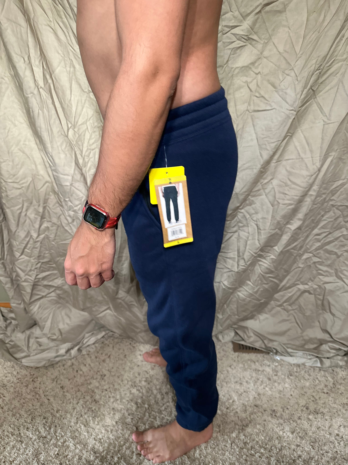Men’s small navy blue weatherproof vintage rimrock jogger fleece lined sweat pants new with tags