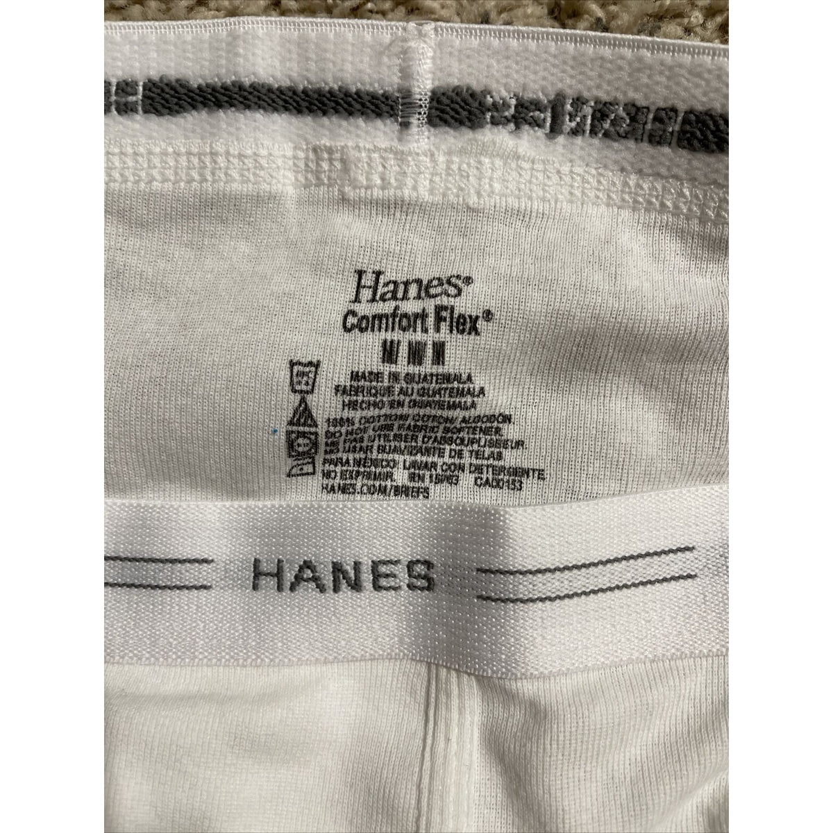 Men’s Hanes Comfort Flex White Medium Tighty Whities Briefs New
